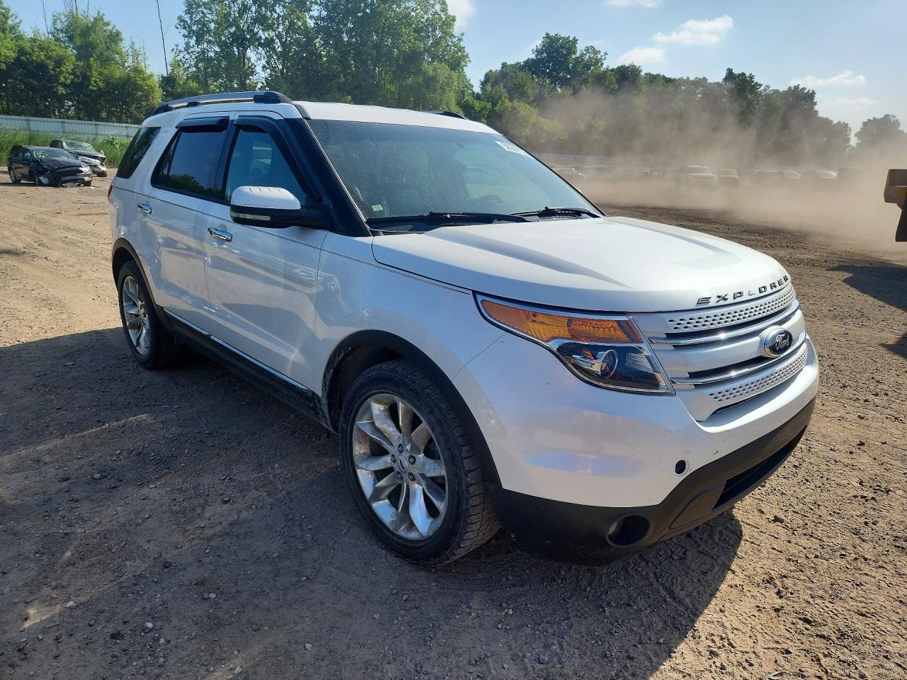 2013 Ford Explorer Limited White vin: 1FM5K8F88DGA98098