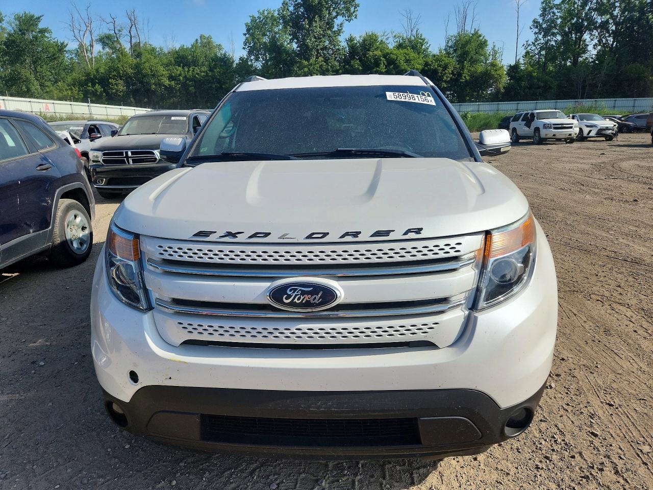 2013 Ford Explorer Limited White vin: 1FM5K8F88DGA98098