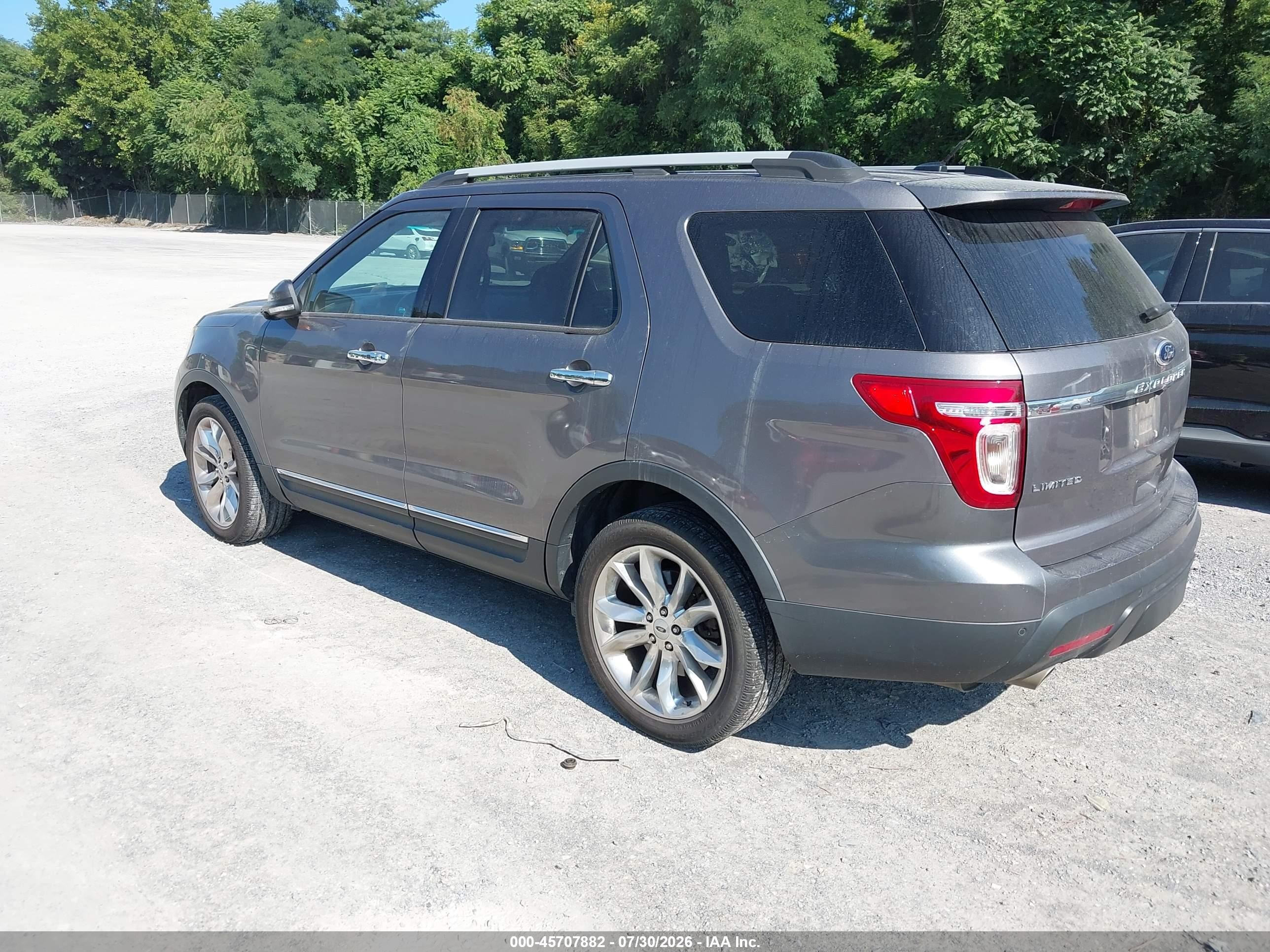 2013 Ford Explorer Limited Gray vin: 1FM5K8F88DGC33399