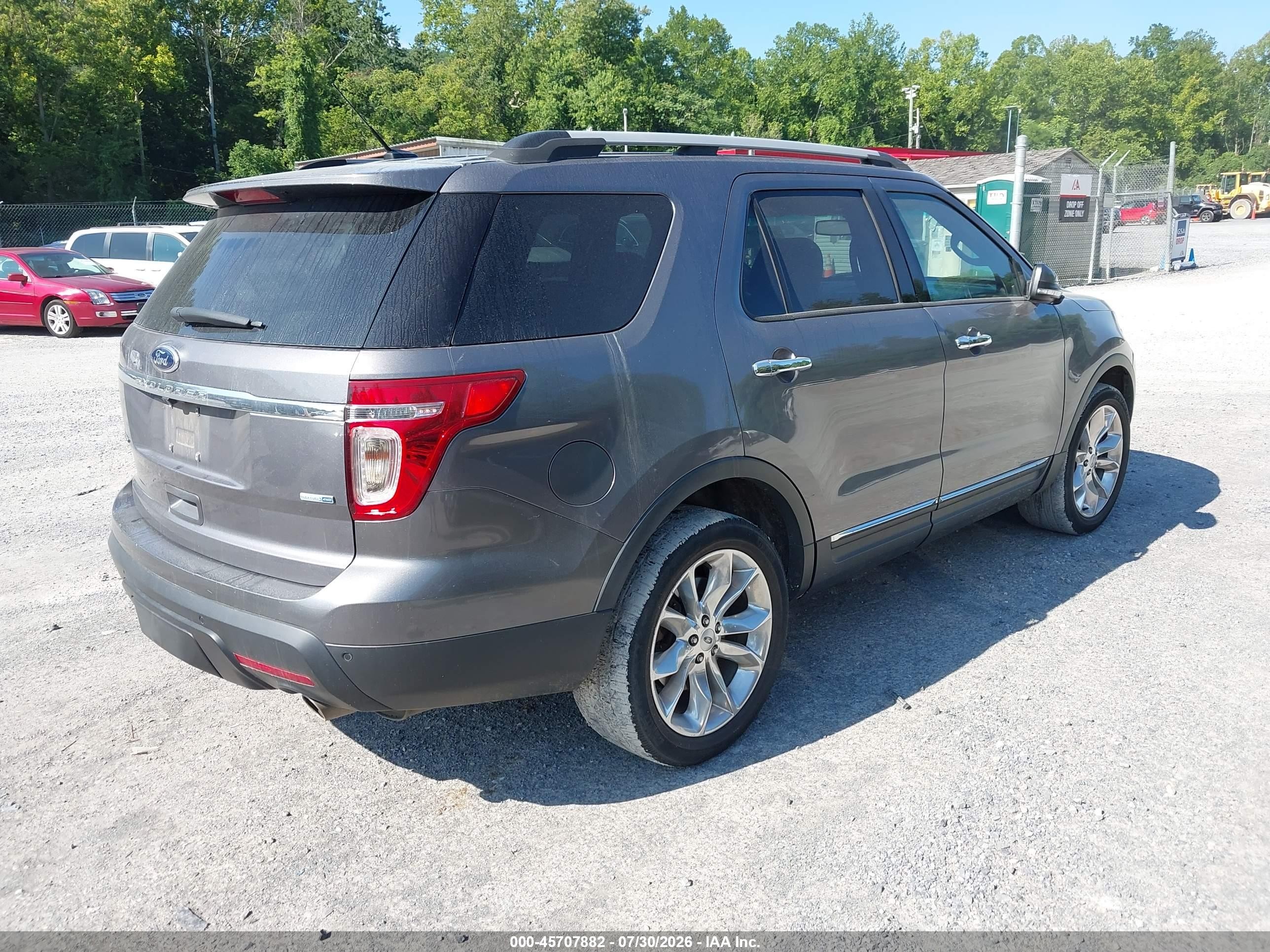 2013 Ford Explorer Limited Gray vin: 1FM5K8F88DGC33399