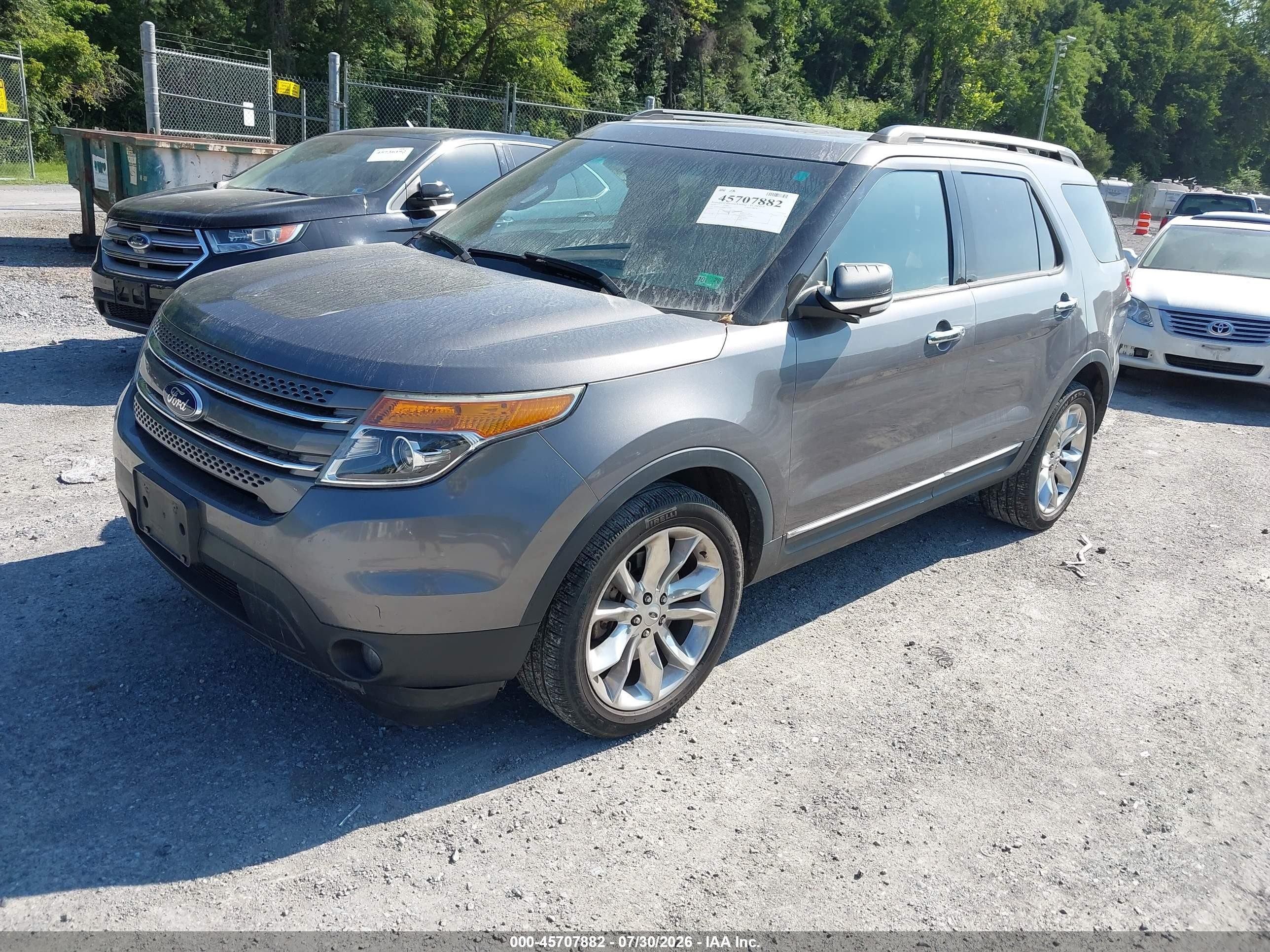 2013 Ford Explorer Limited Gray vin: 1FM5K8F88DGC33399