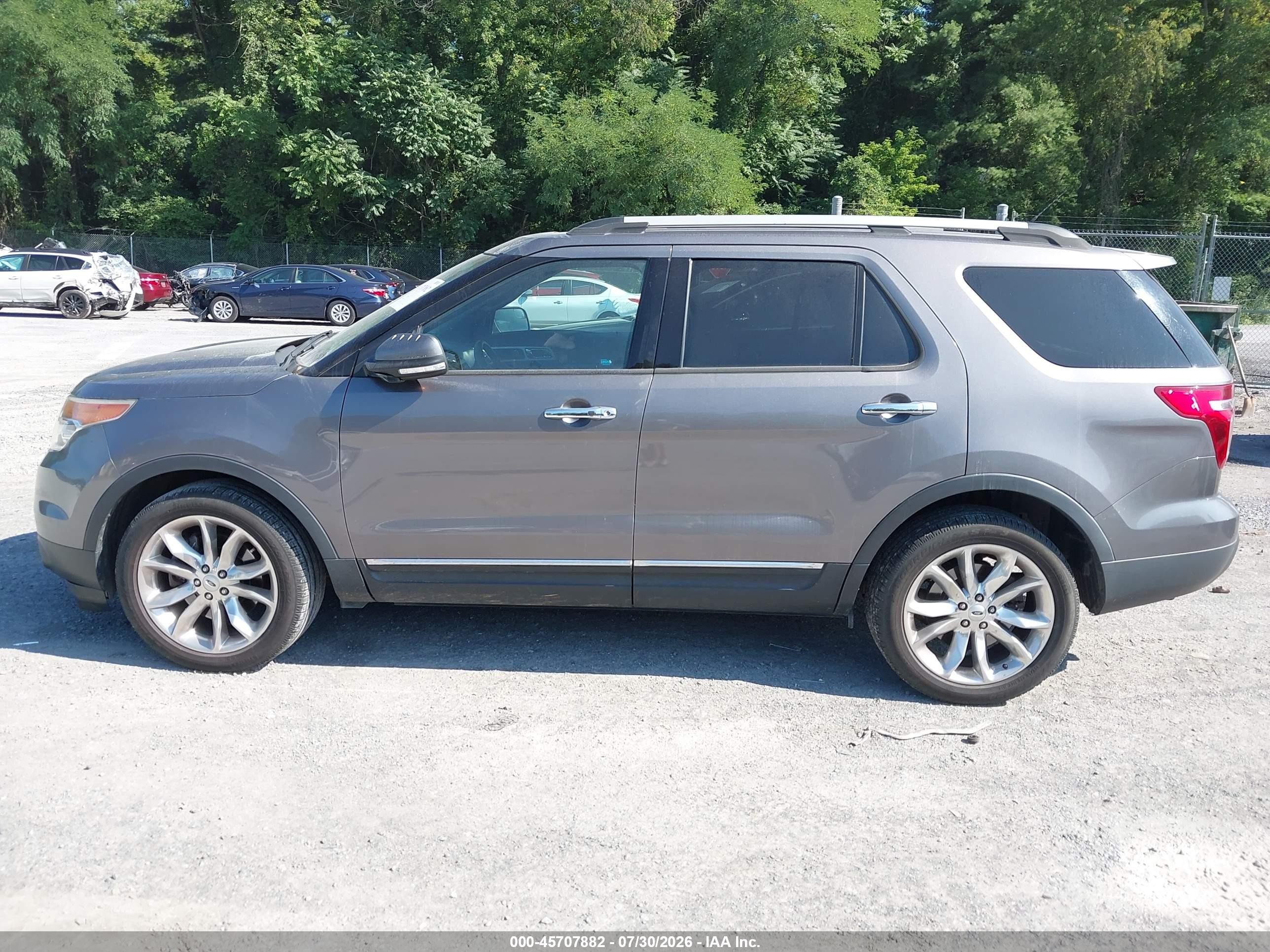 2013 Ford Explorer Limited Gray vin: 1FM5K8F88DGC33399