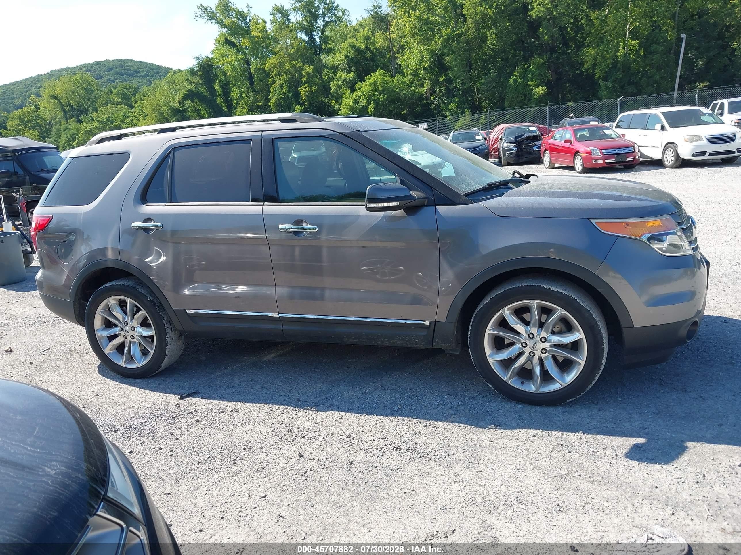 2013 Ford Explorer Limited Gray vin: 1FM5K8F88DGC33399