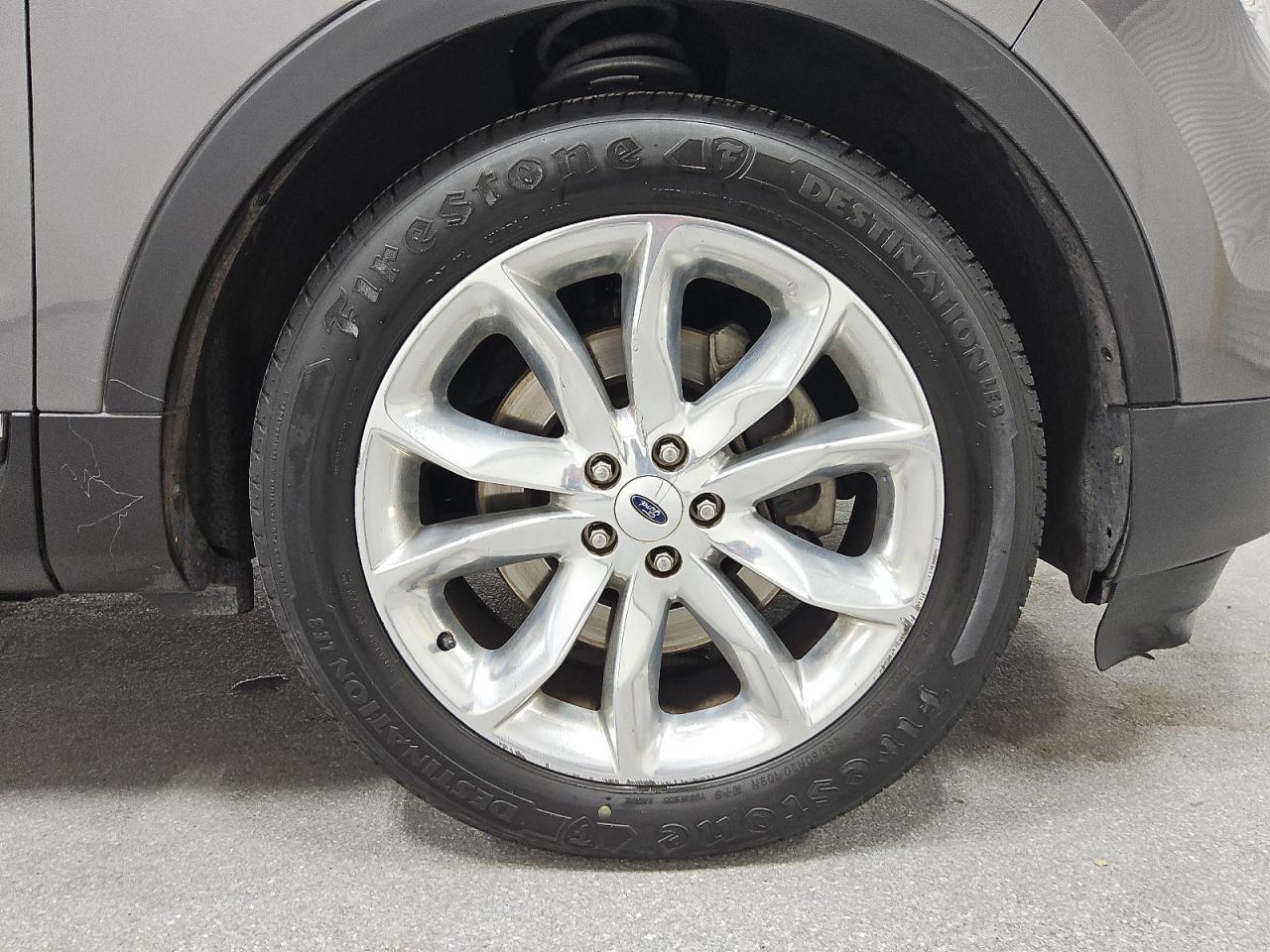 2013 Ford Explorer Limited Gray vin: 1FM5K8F88DGC44855 Damage: Right Front Wheel, Curb Rash, 9 To 10 Inches