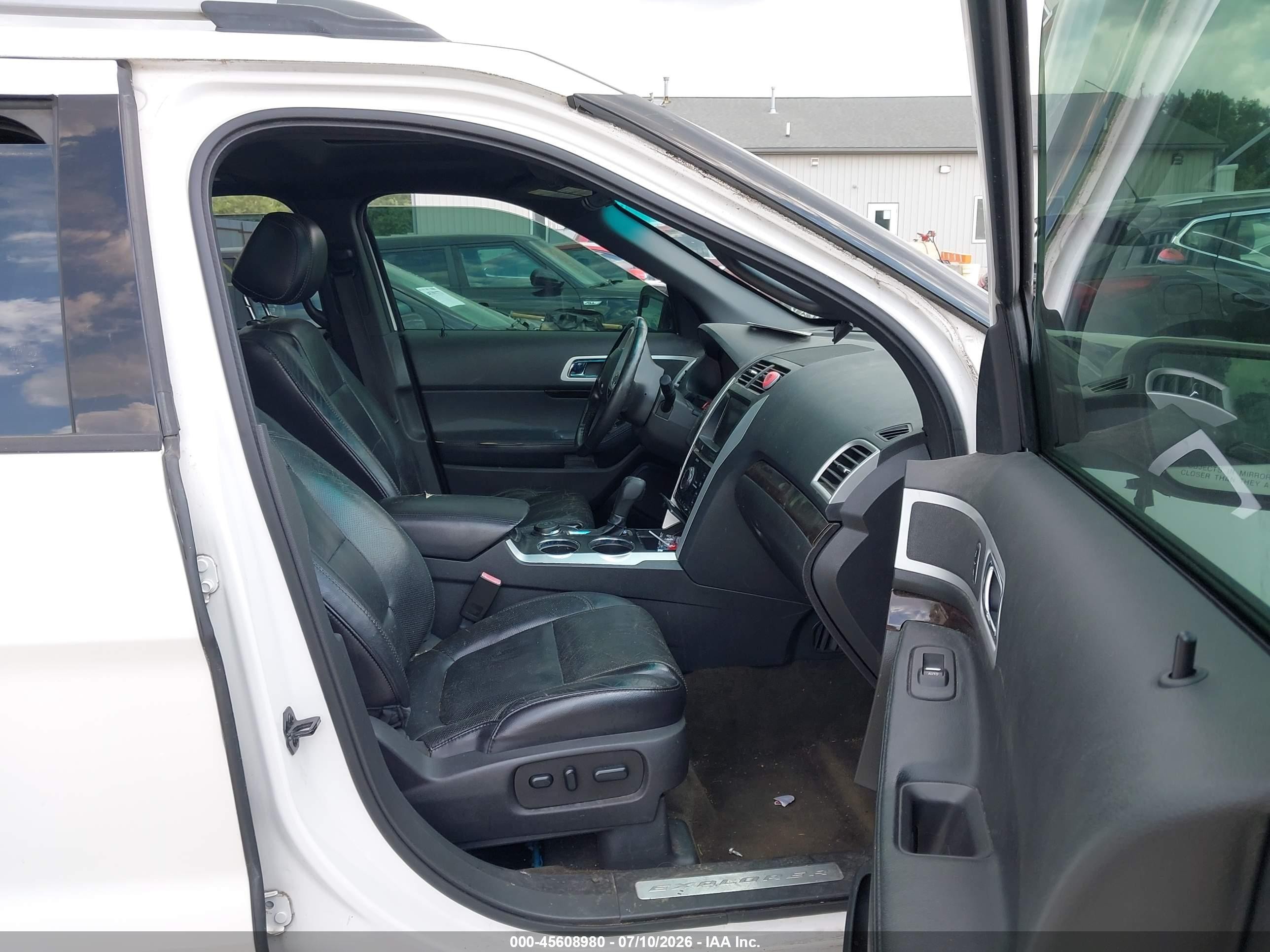 2013 Ford Explorer Limited White vin: 1FM5K8F88DGC59775