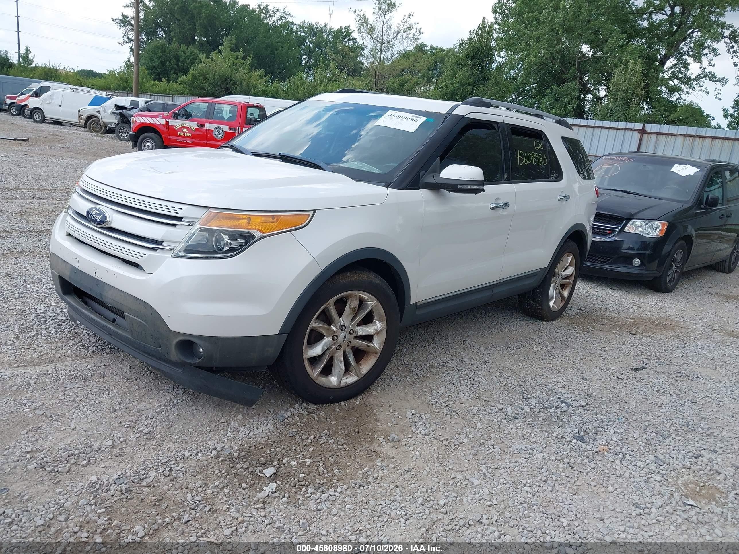 2013 Ford Explorer Limited White vin: 1FM5K8F88DGC59775
