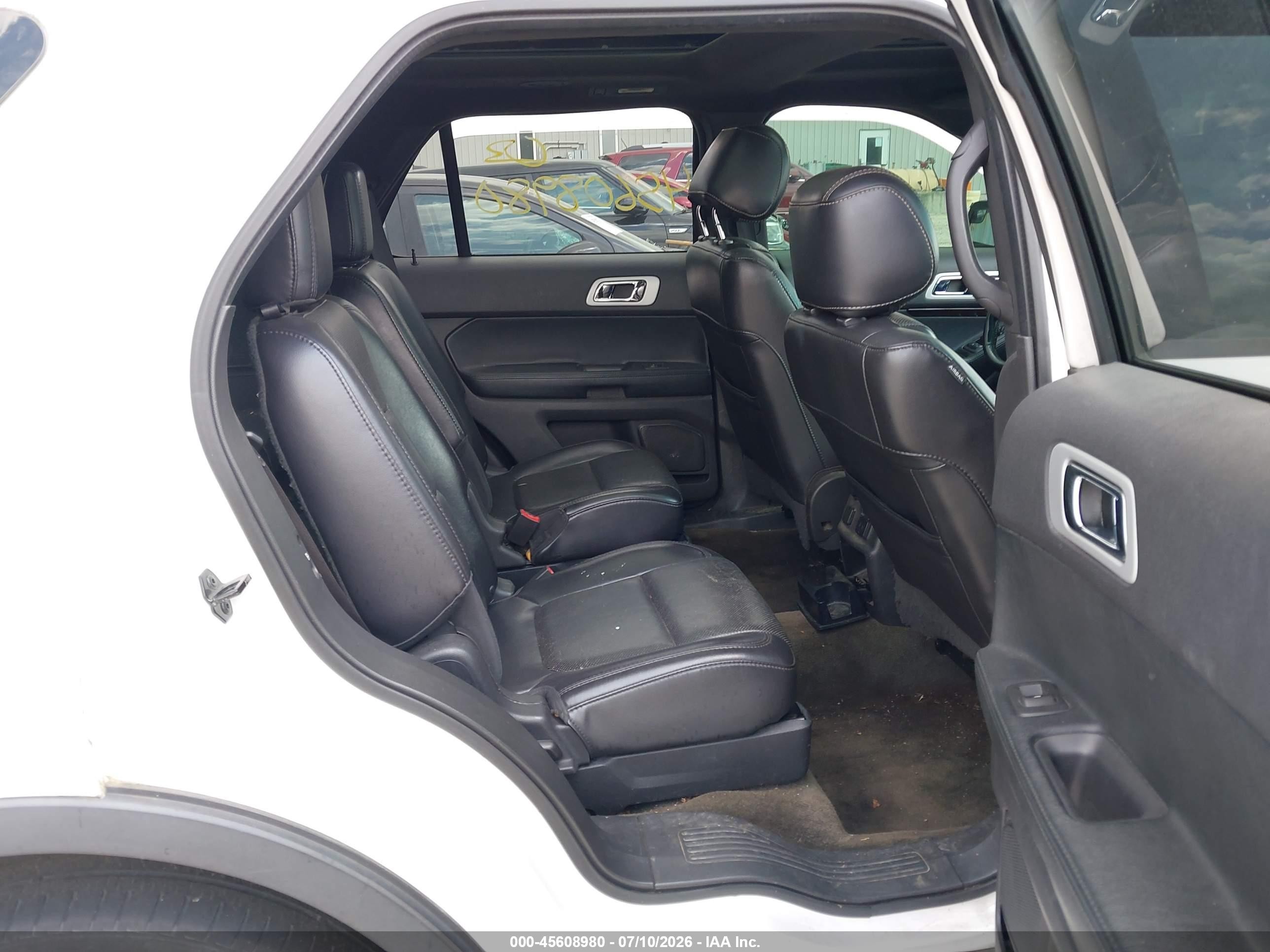 2013 Ford Explorer Limited White vin: 1FM5K8F88DGC59775