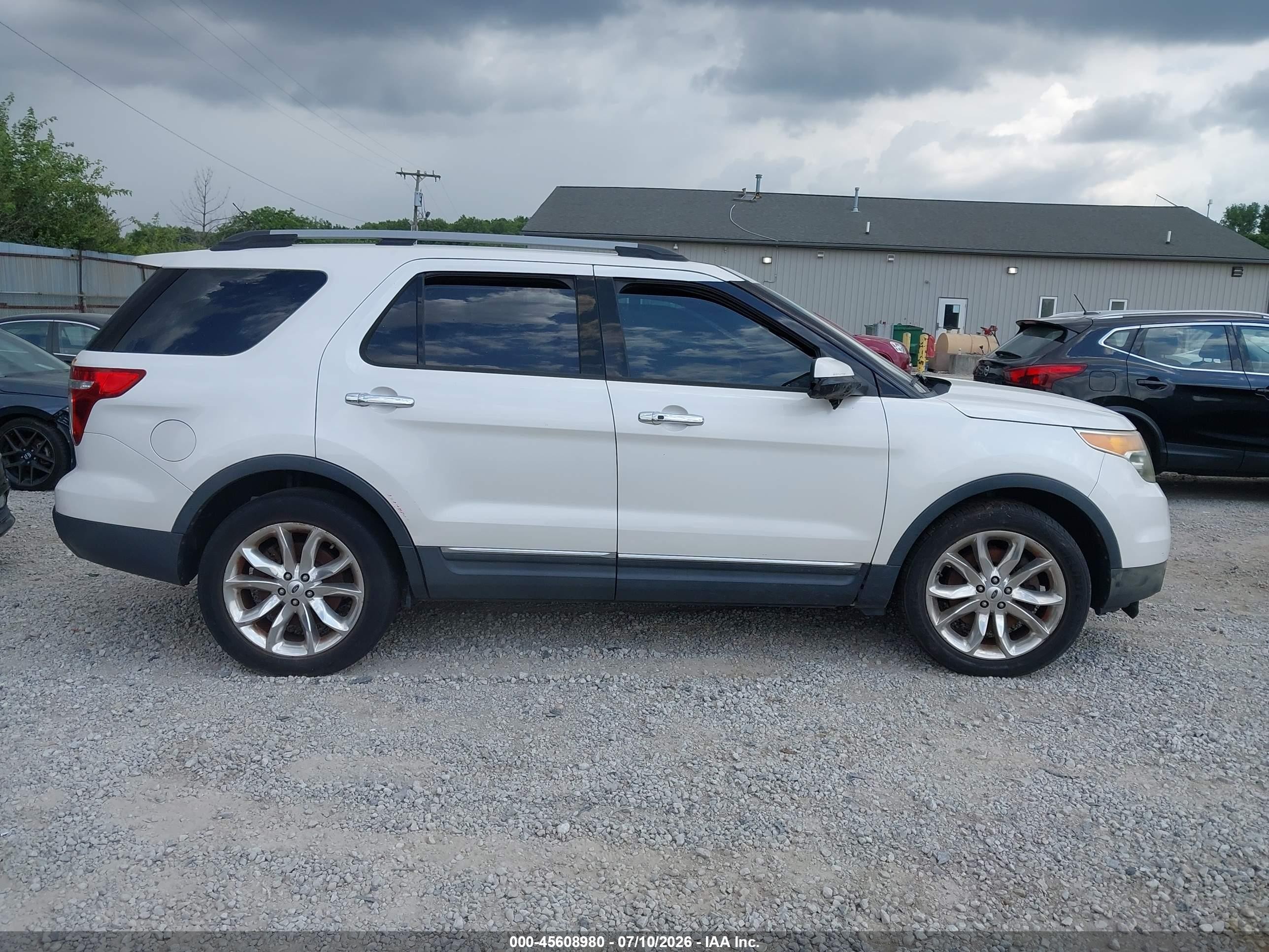 2013 Ford Explorer Limited White vin: 1FM5K8F88DGC59775