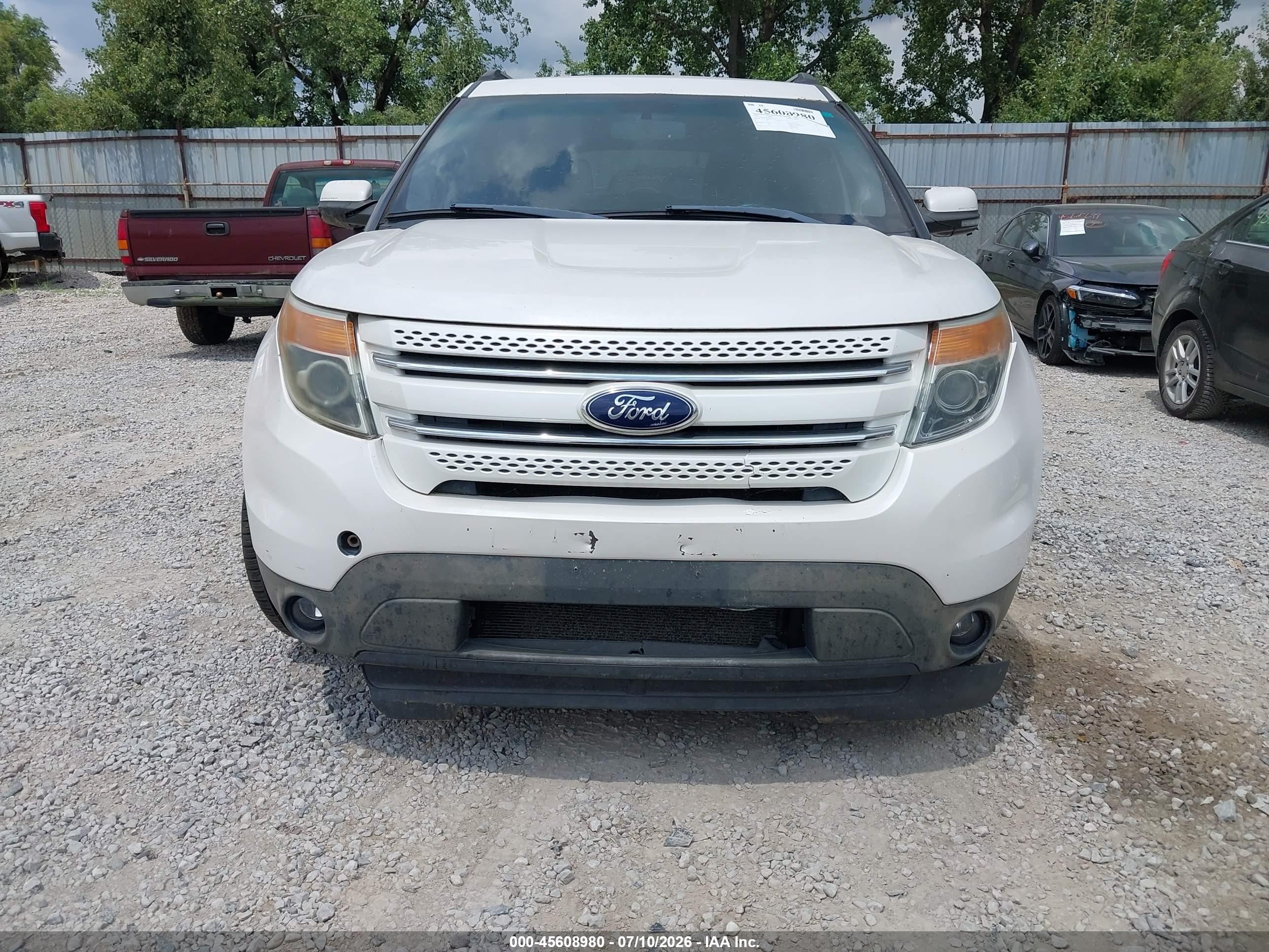 2013 Ford Explorer Limited White vin: 1FM5K8F88DGC59775