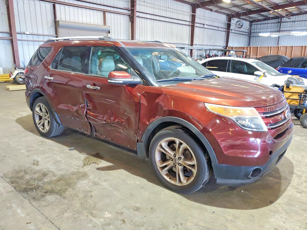 2015 Ford Explorer Limited Brown vin: 1FM5K8F88FGA02019