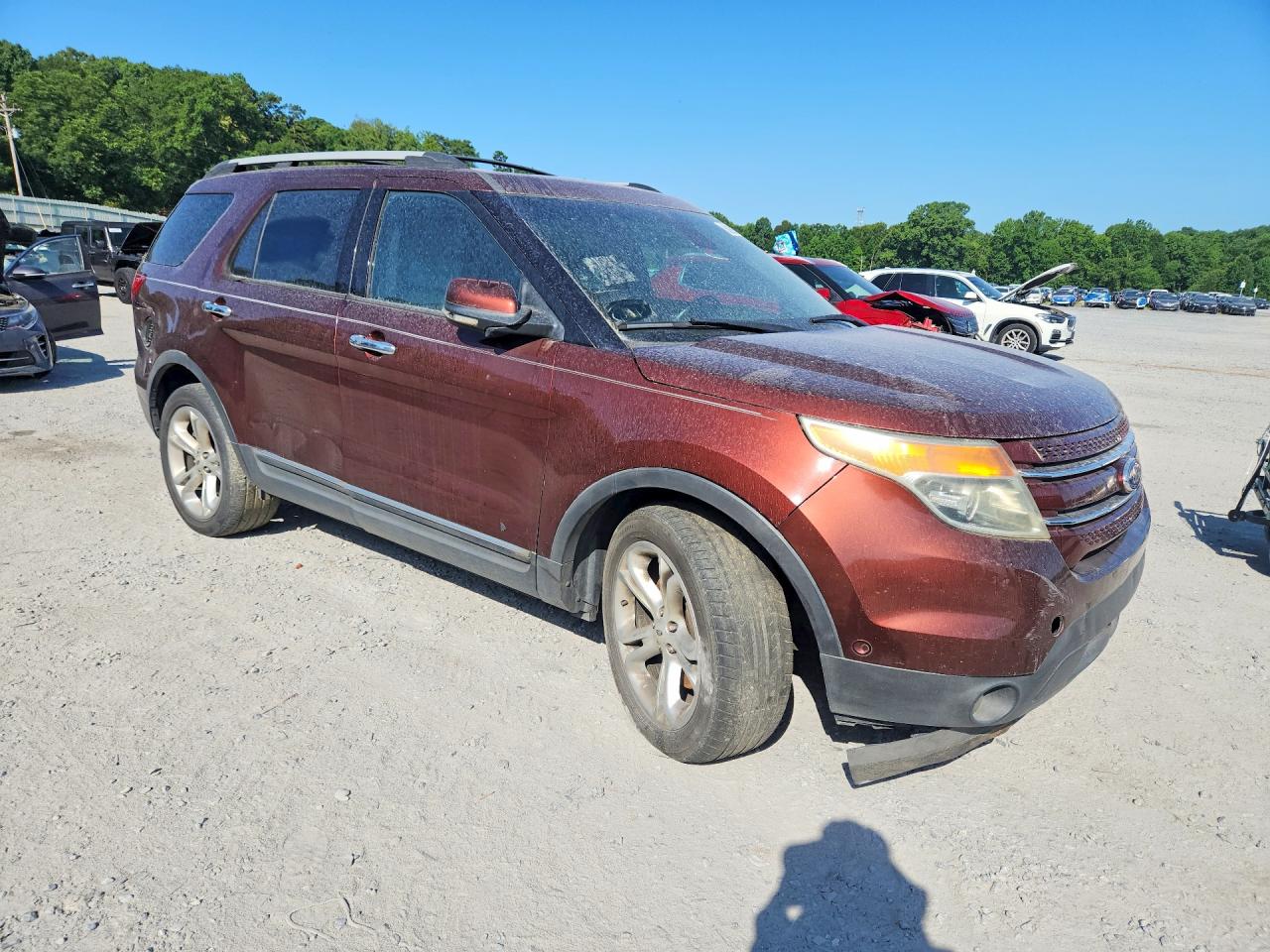 2015 Ford Explorer Limited Burgundy vin: 1FM5K8F88FGA18673