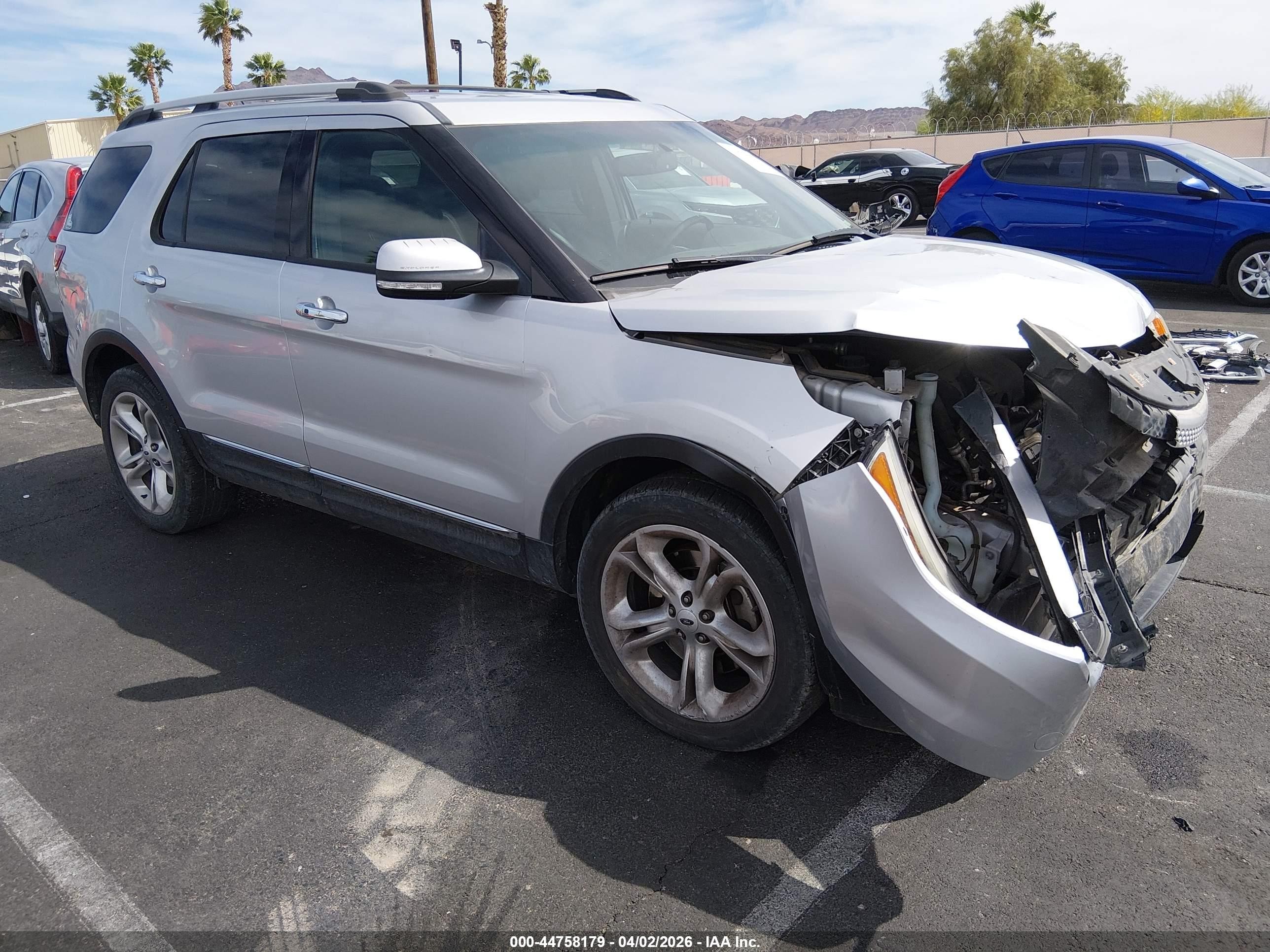 2015 Ford Explorer Limited Silver vin: 1FM5K8F88FGA56310