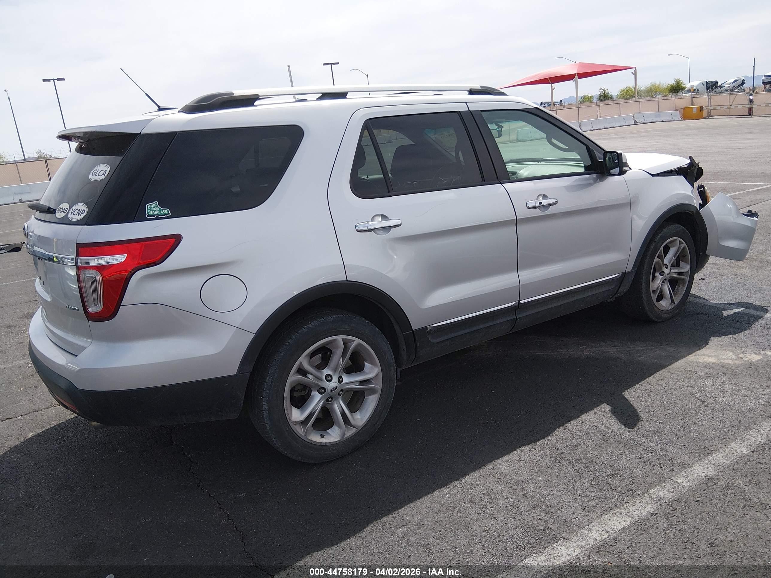 2015 Ford Explorer Limited Silver vin: 1FM5K8F88FGA56310