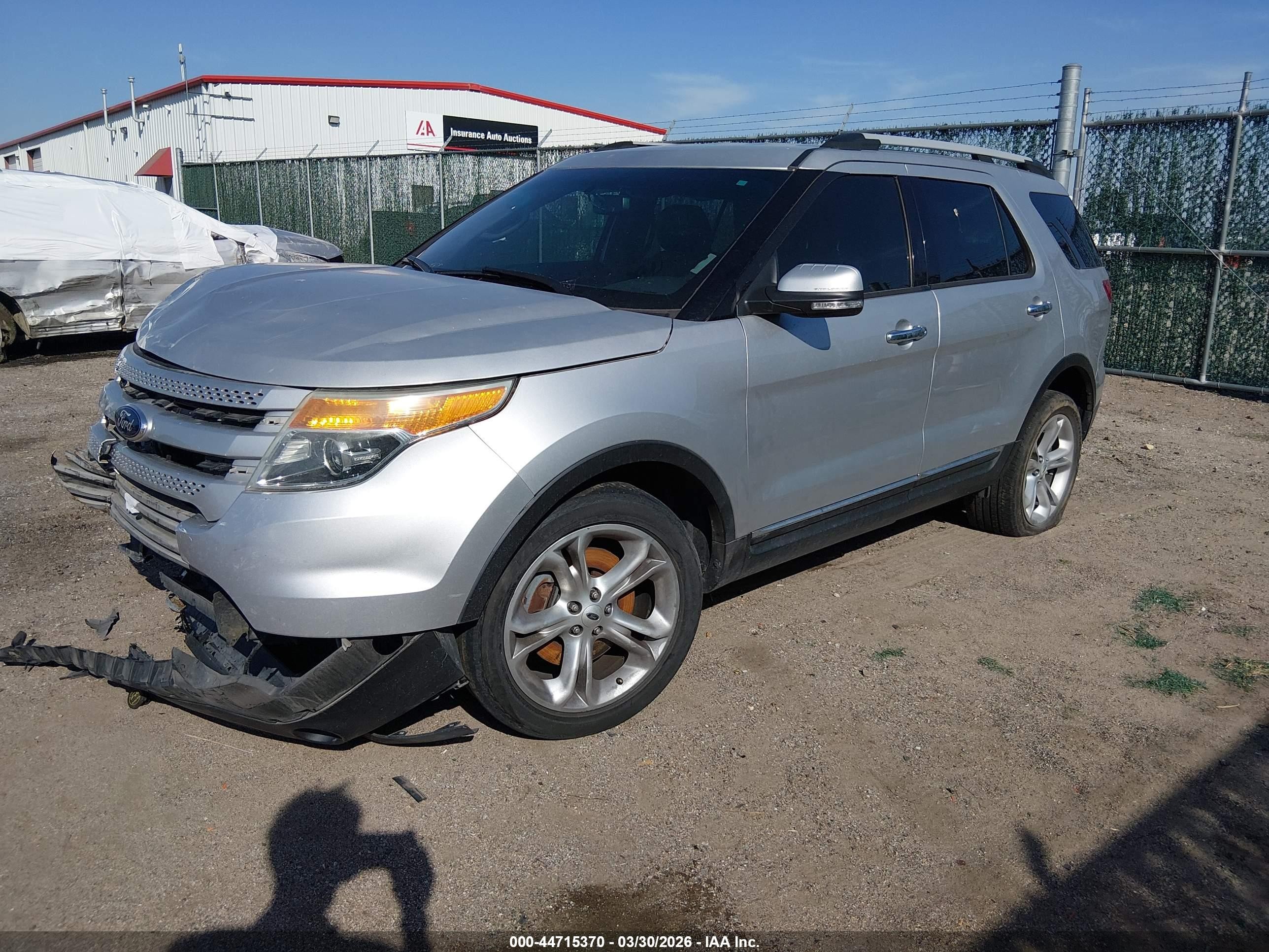 2015 Ford Explorer Limited Silver vin: 1FM5K8F88FGA93082