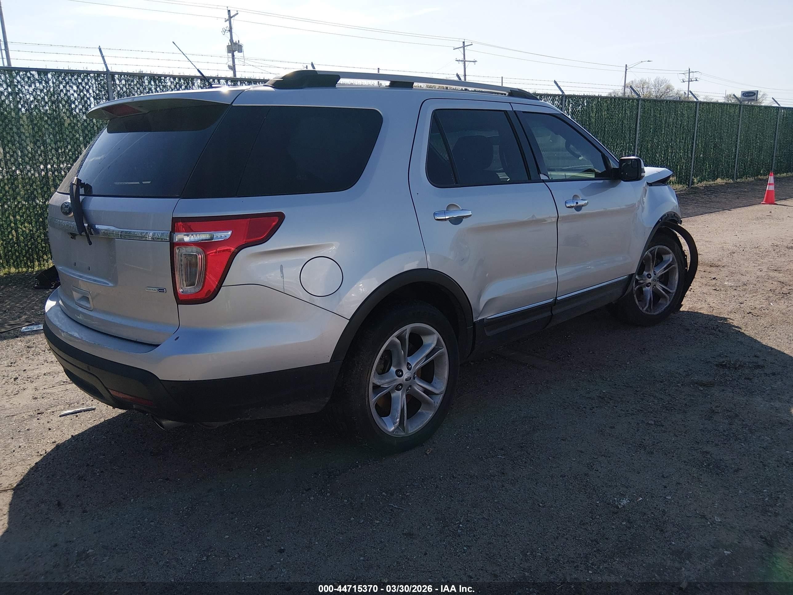 2015 Ford Explorer Limited Silver vin: 1FM5K8F88FGA93082