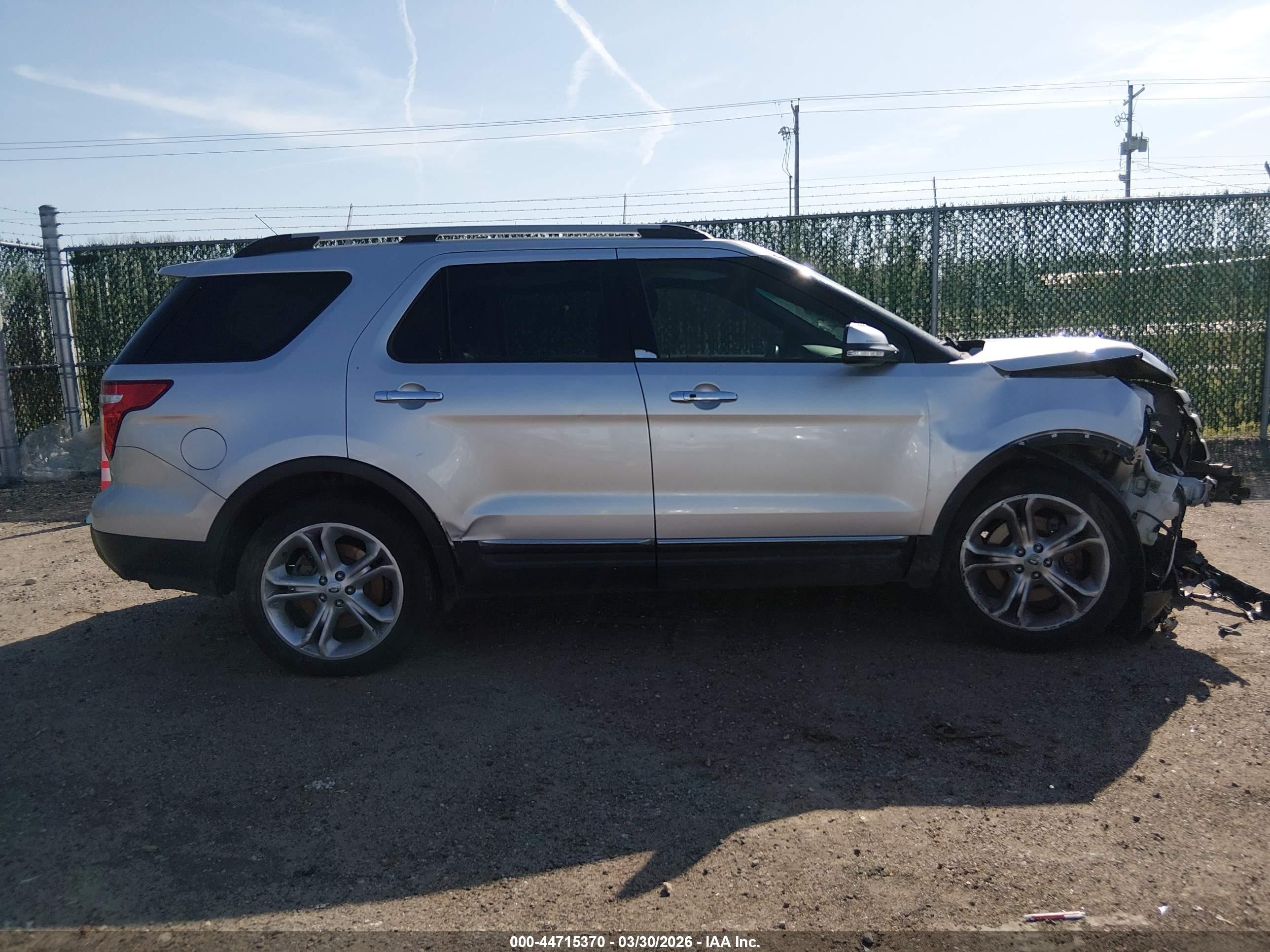 2015 Ford Explorer Limited Silver vin: 1FM5K8F88FGA93082