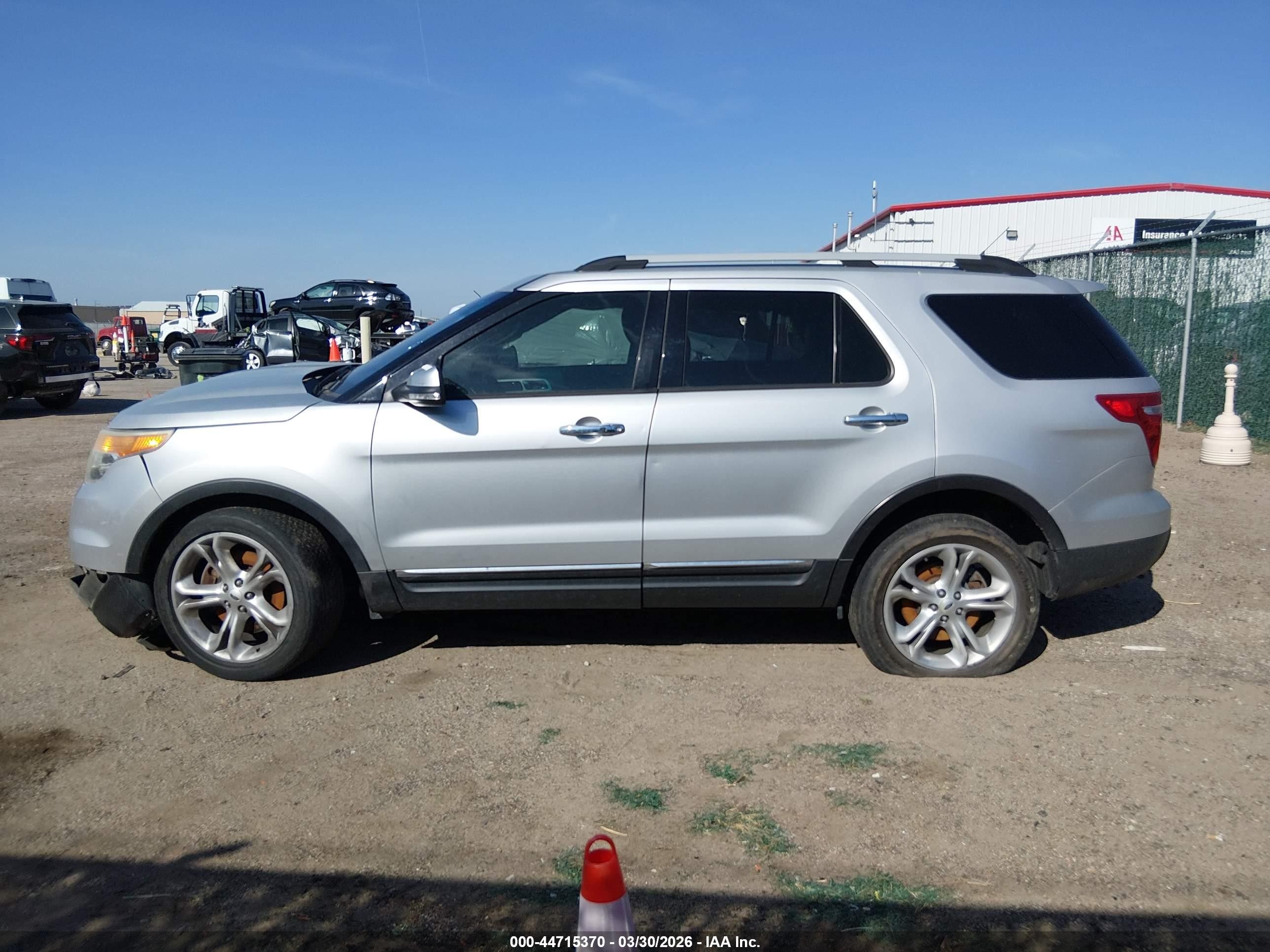 2015 Ford Explorer Limited Silver vin: 1FM5K8F88FGA93082