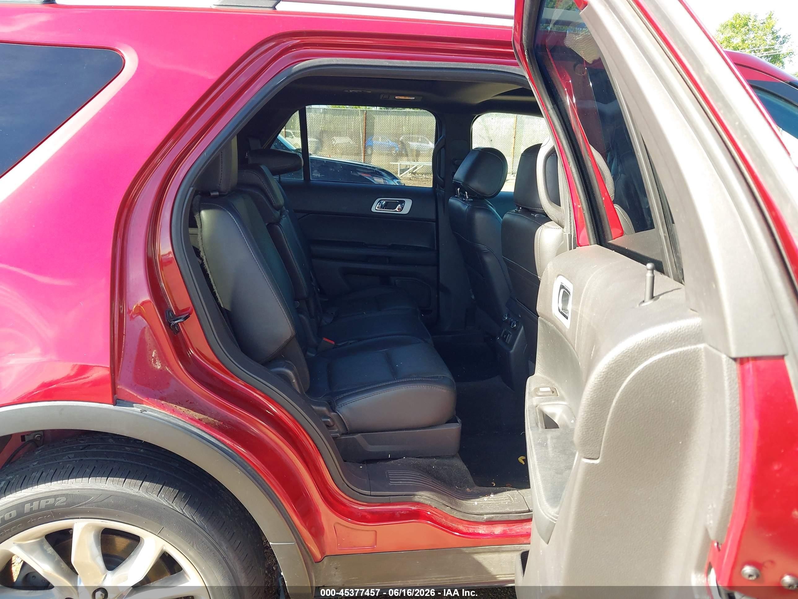 2015 Ford Explorer Limited Red vin: 1FM5K8F88FGB23472