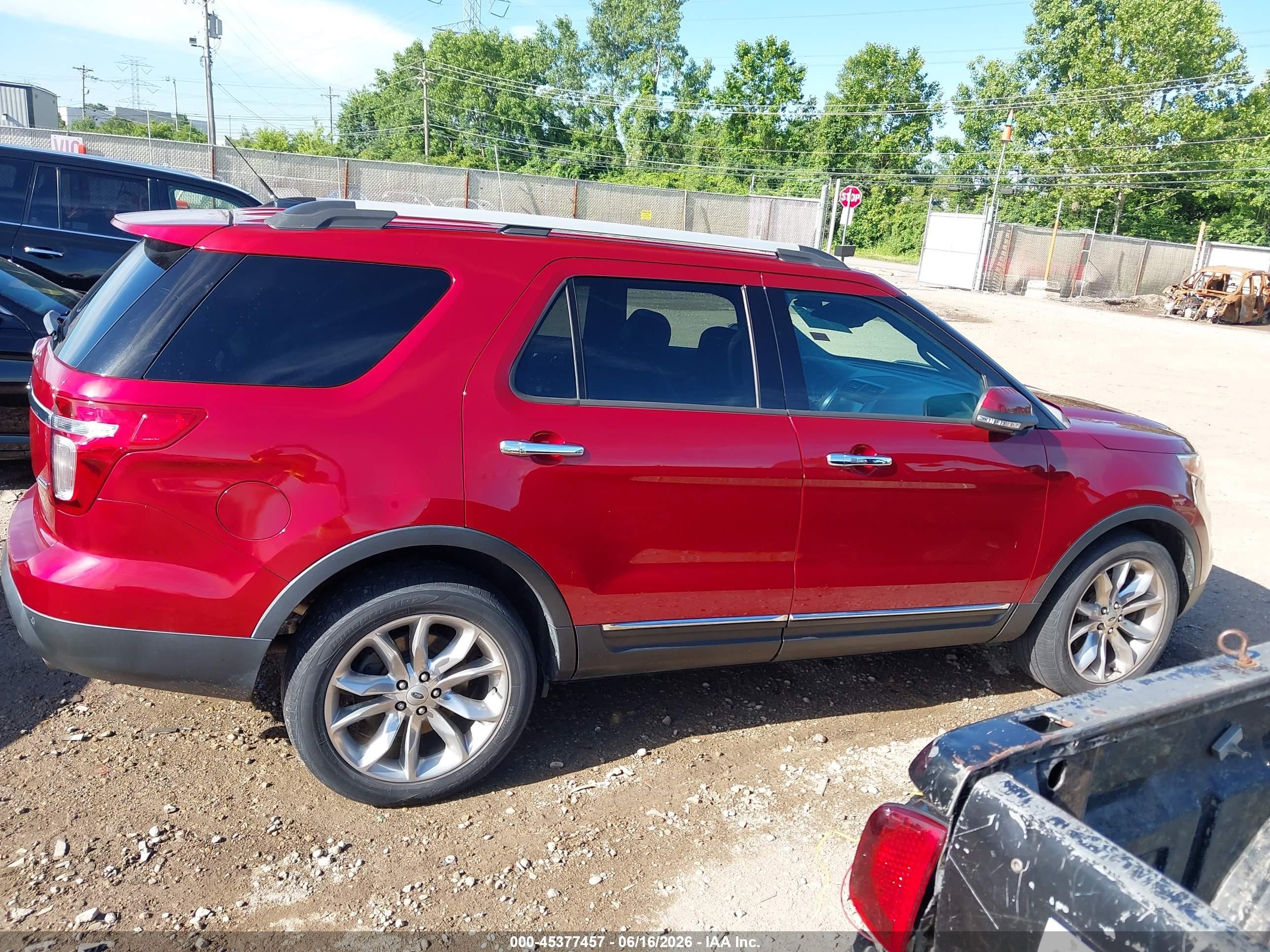 2015 Ford Explorer Limited Red vin: 1FM5K8F88FGB23472