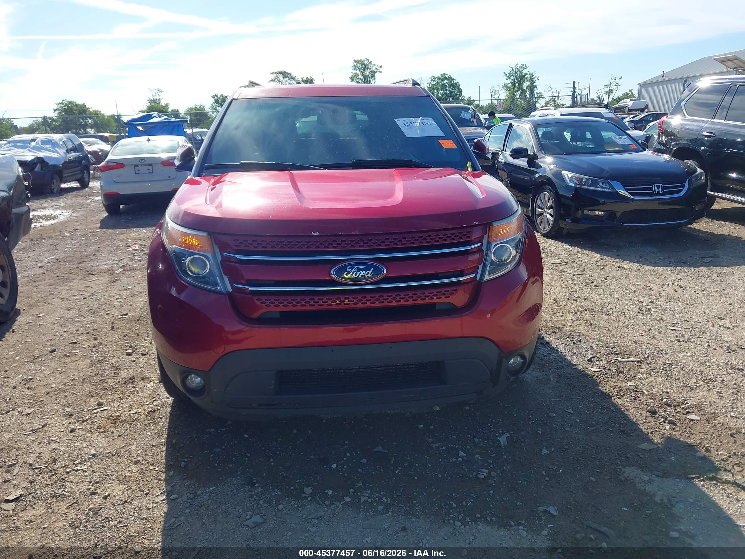 2015 Ford Explorer Limited Red vin: 1FM5K8F88FGB23472