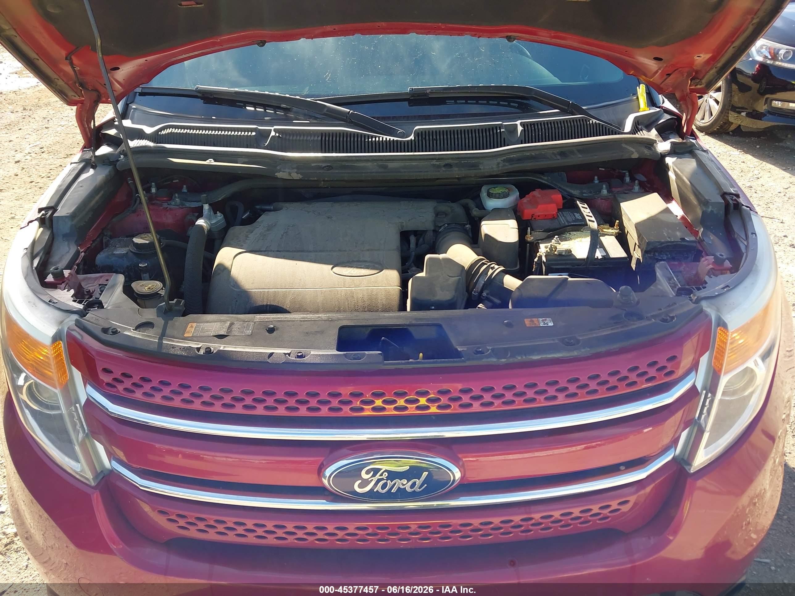 2015 Ford Explorer Limited Red vin: 1FM5K8F88FGB23472