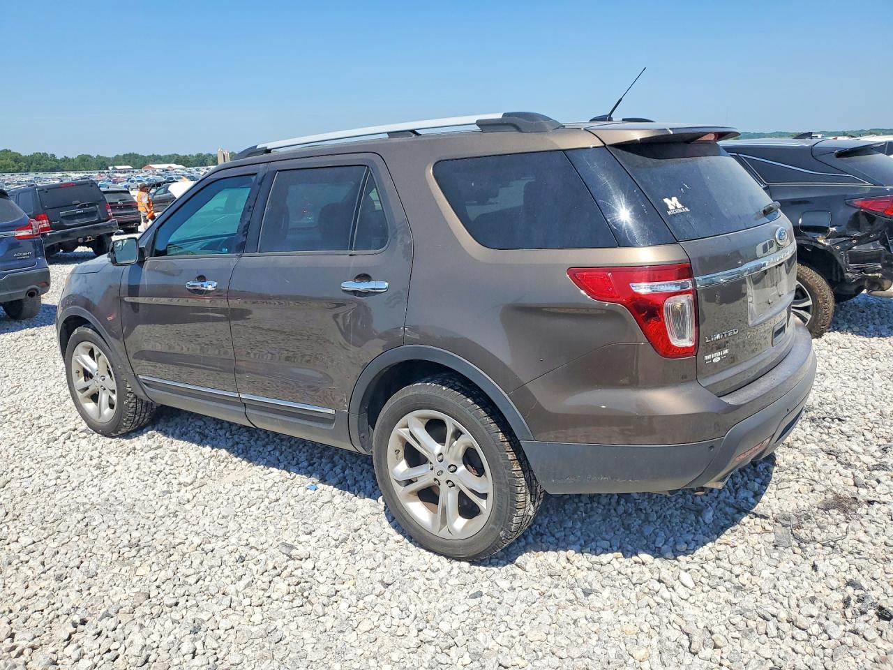 2015 Ford Explorer Limited Brown vin: 1FM5K8F88FGC26021