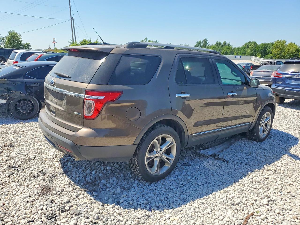2015 Ford Explorer Limited Brown vin: 1FM5K8F88FGC26021