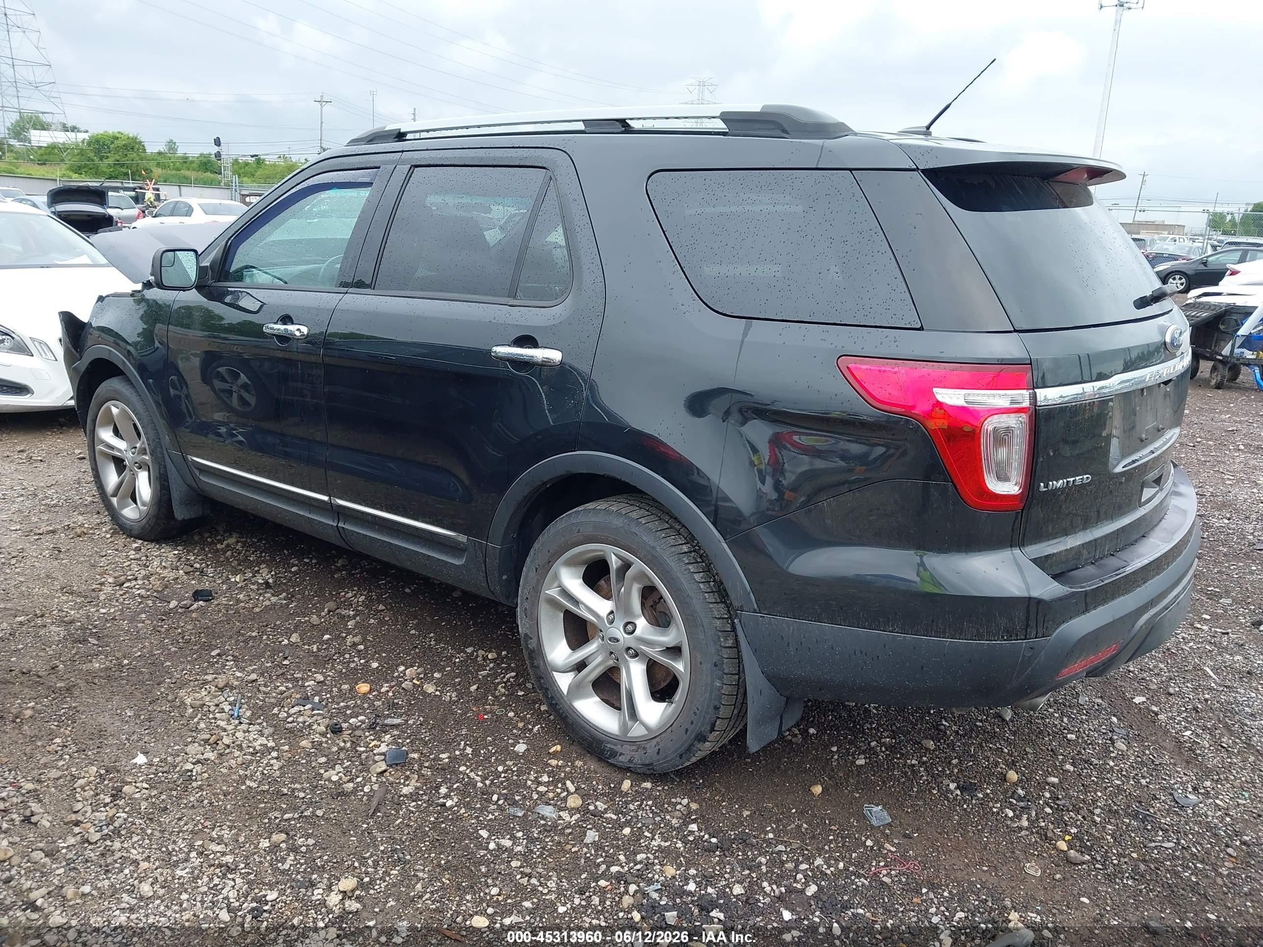2015 Ford Explorer Limited Black vin: 1FM5K8F88FGC47533