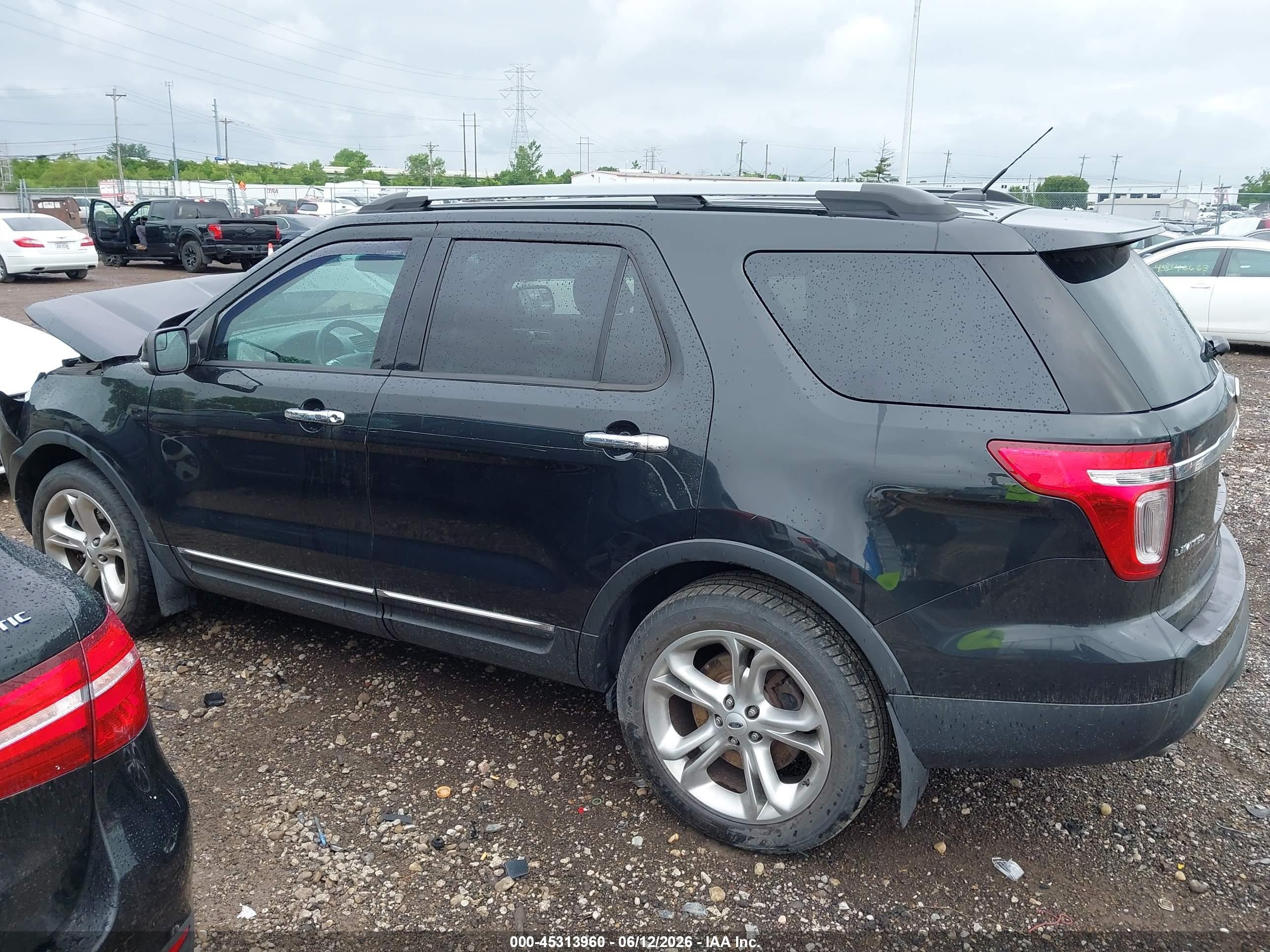 2015 Ford Explorer Limited Black vin: 1FM5K8F88FGC47533