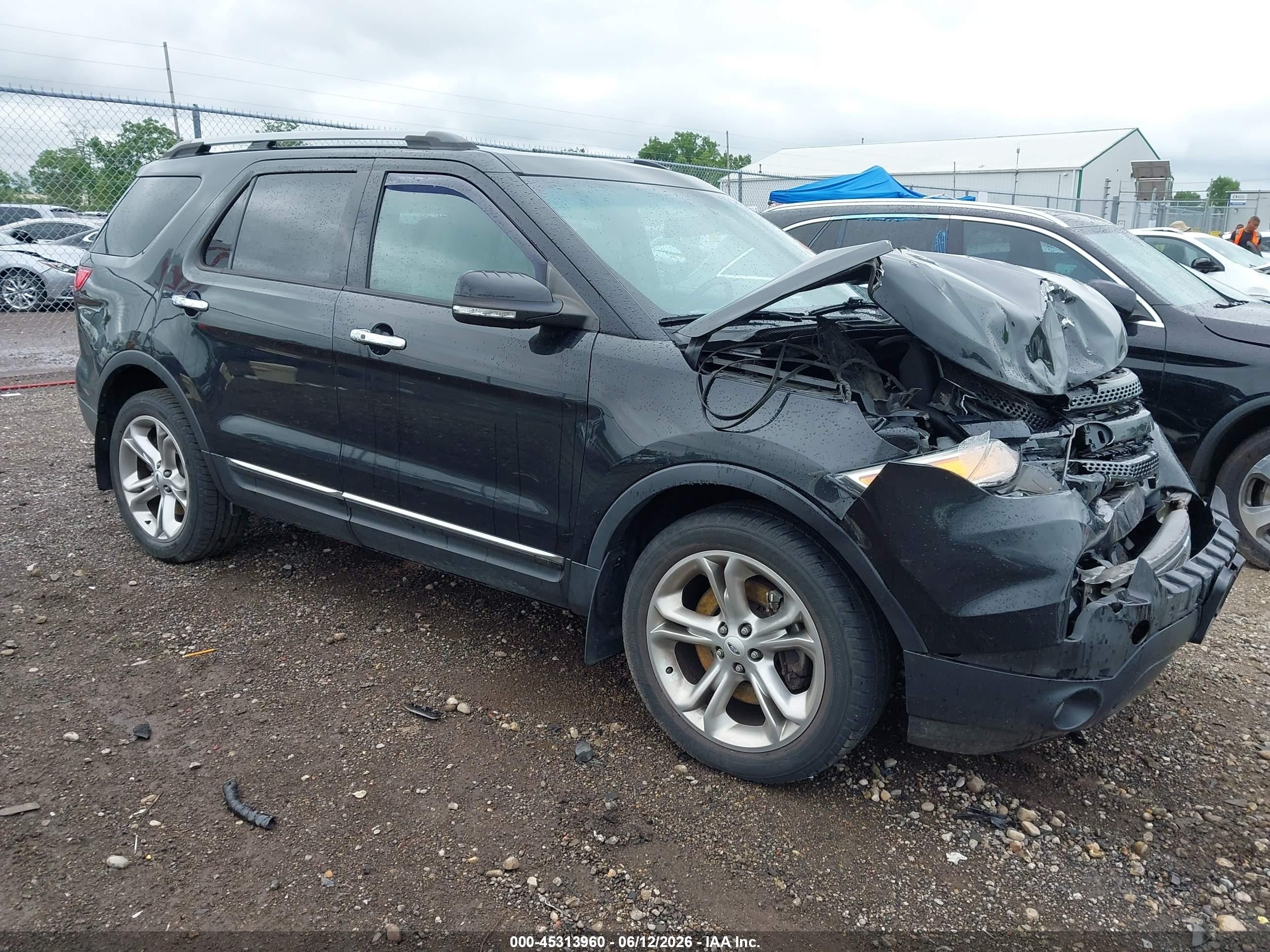 2015 Ford Explorer Limited Black vin: 1FM5K8F88FGC47533
