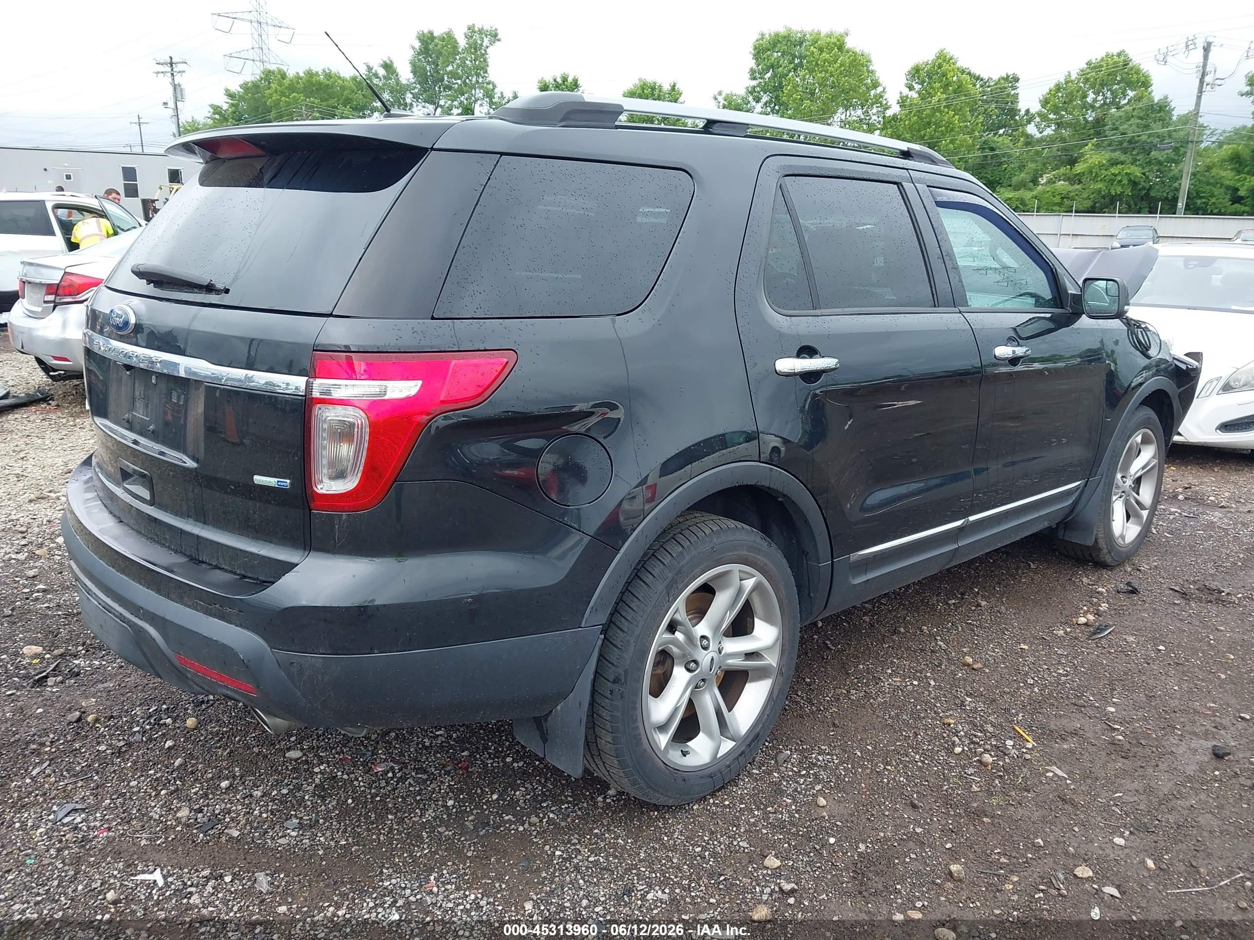 2015 Ford Explorer Limited Black vin: 1FM5K8F88FGC47533