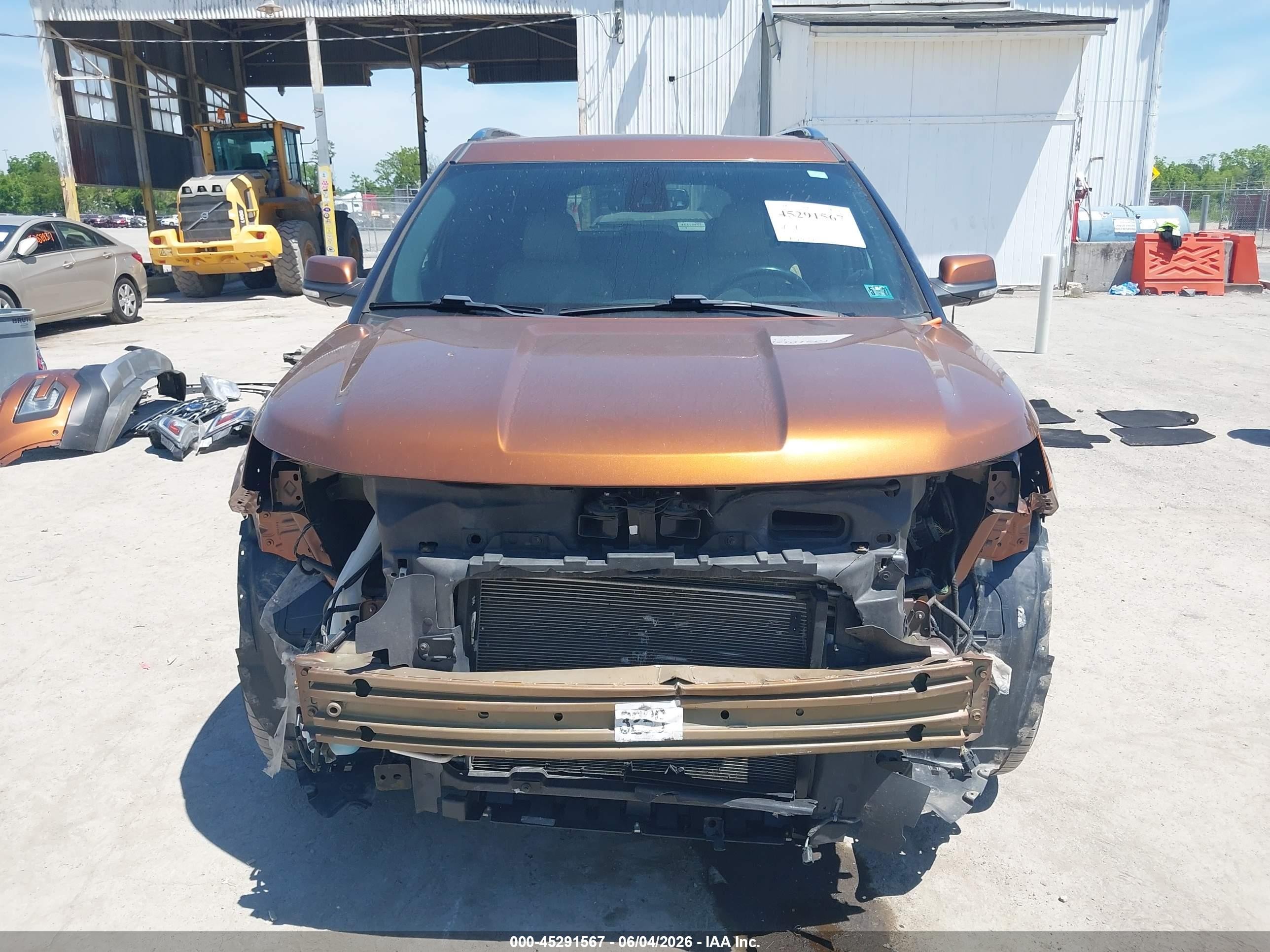 2017 Ford Explorer Limited Orange vin: 1FM5K8F88HGC52895