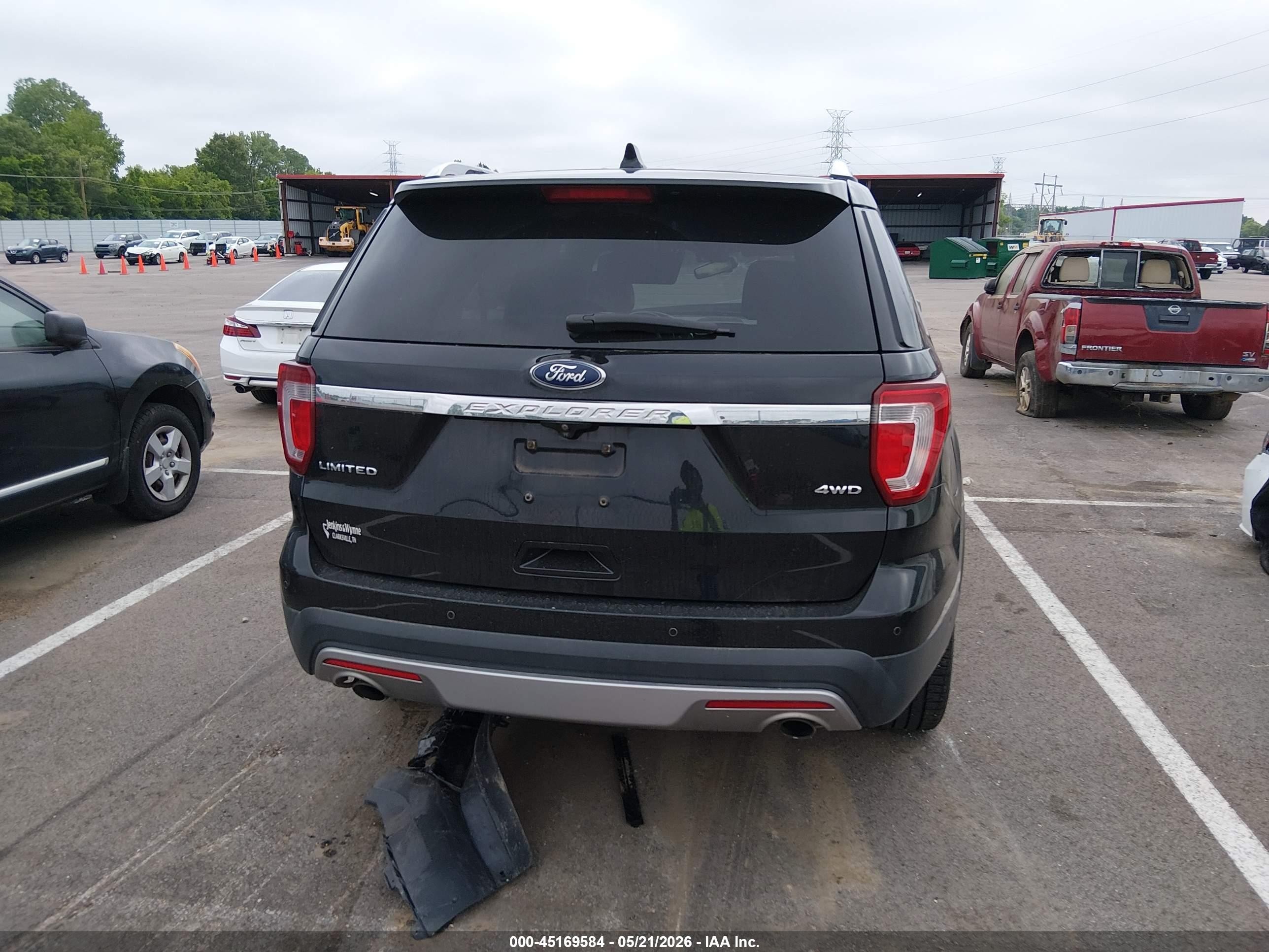 2017 Ford Explorer Limited Черный vin: 1FM5K8F88HGE33303