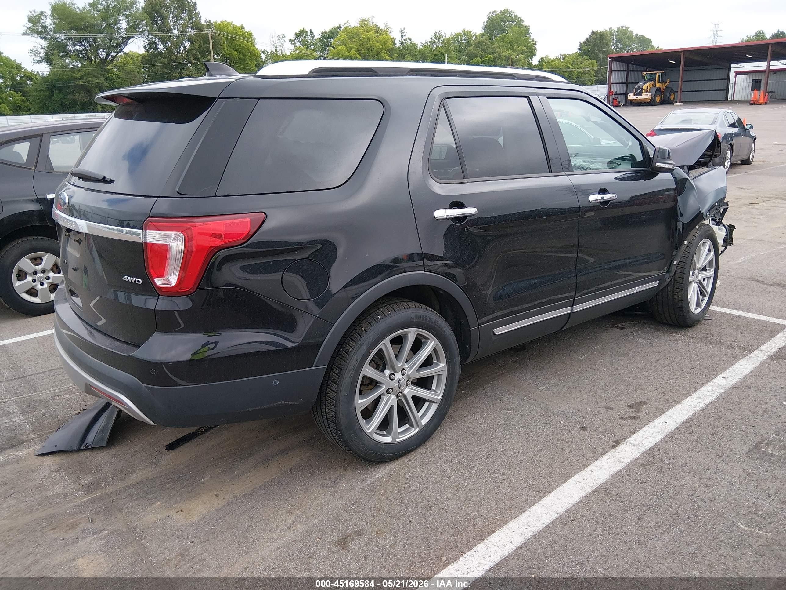 2017 Ford Explorer Limited Черный vin: 1FM5K8F88HGE33303