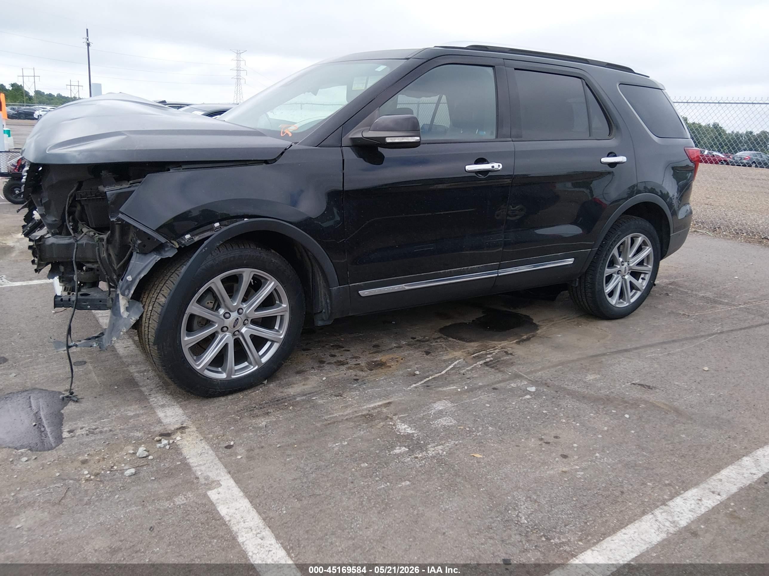 2017 Ford Explorer Limited Черный vin: 1FM5K8F88HGE33303