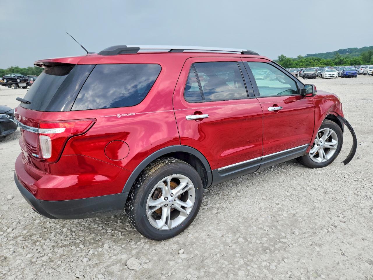 2013 Ford Explorer Limited Red vin: 1FM5K8F89DGA17500