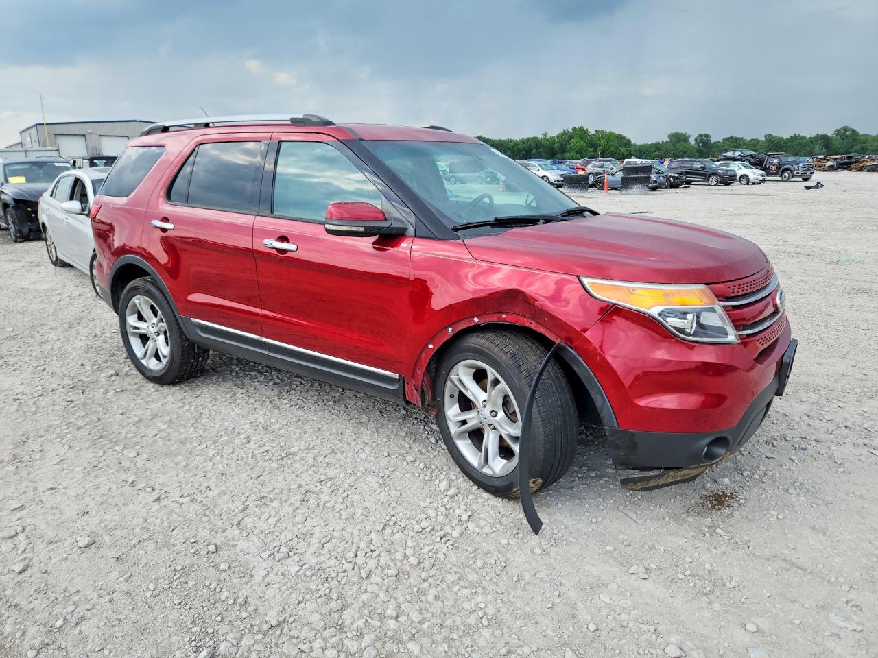 2013 Ford Explorer Limited Red vin: 1FM5K8F89DGA17500