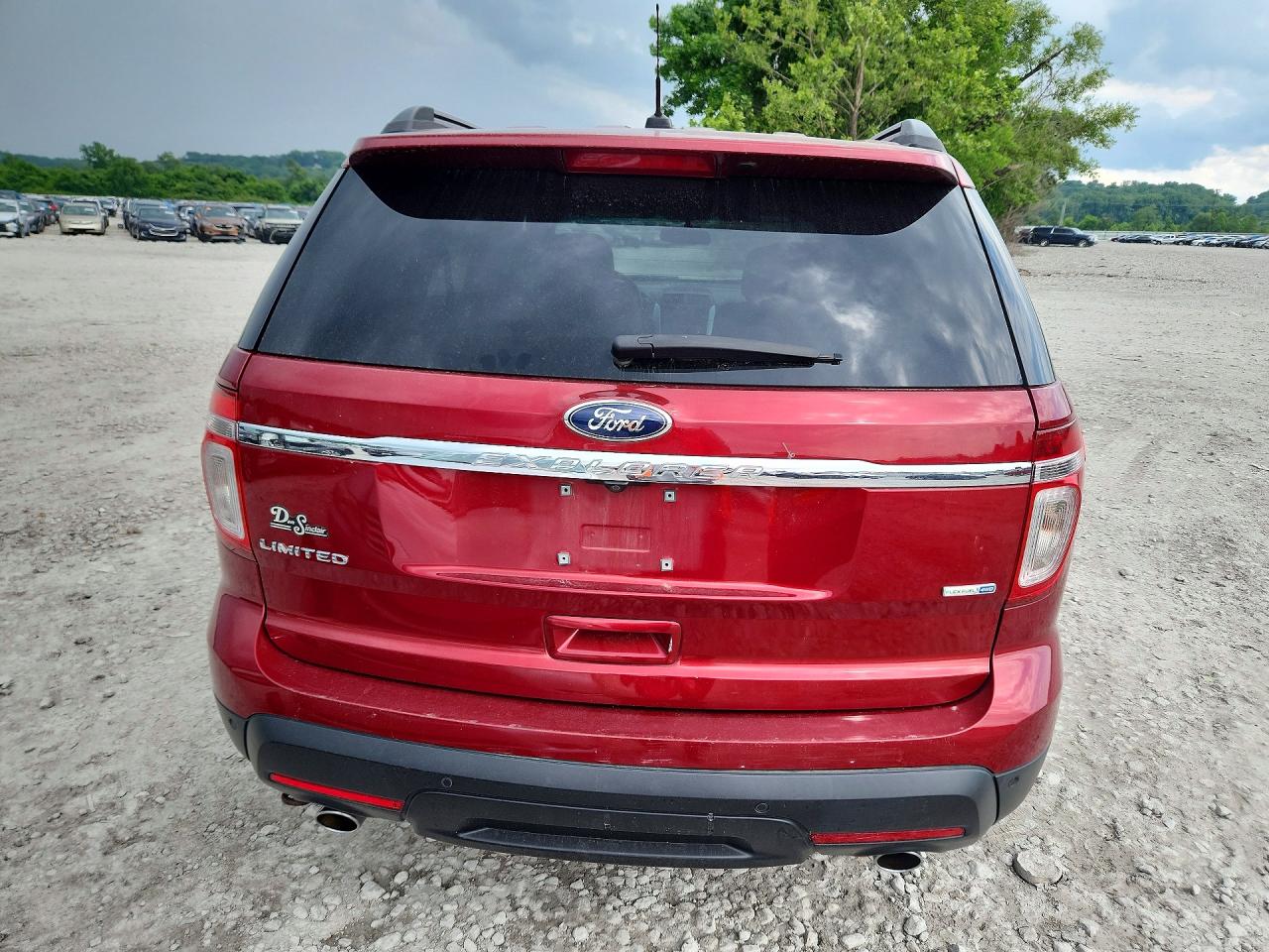 2013 Ford Explorer Limited Red vin: 1FM5K8F89DGA17500