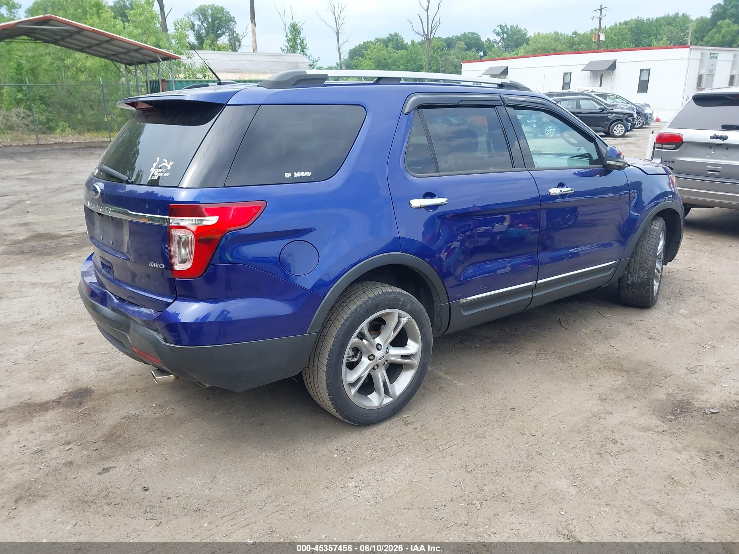 2013 Ford Explorer Limited Blue vin: 1FM5K8F89DGB07682