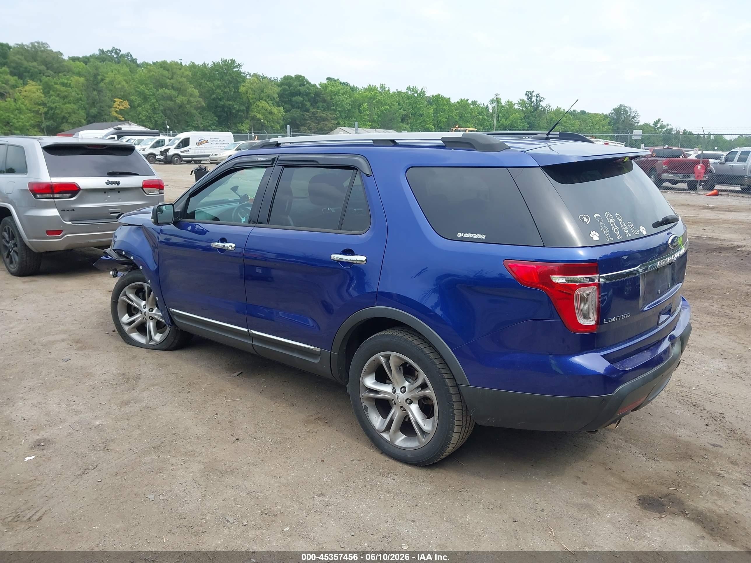 2013 Ford Explorer Limited Blue vin: 1FM5K8F89DGB07682