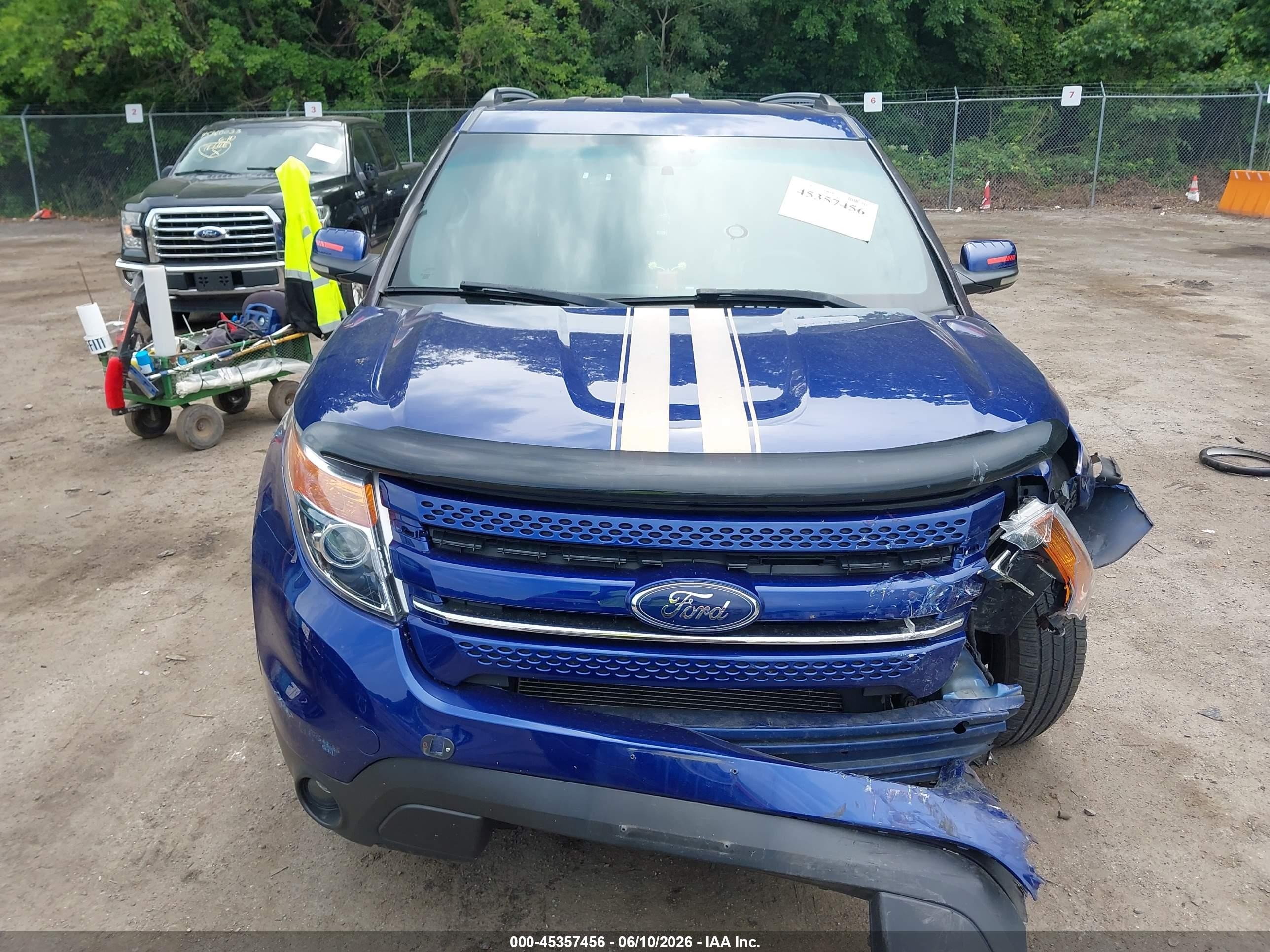 2013 Ford Explorer Limited Blue vin: 1FM5K8F89DGB07682