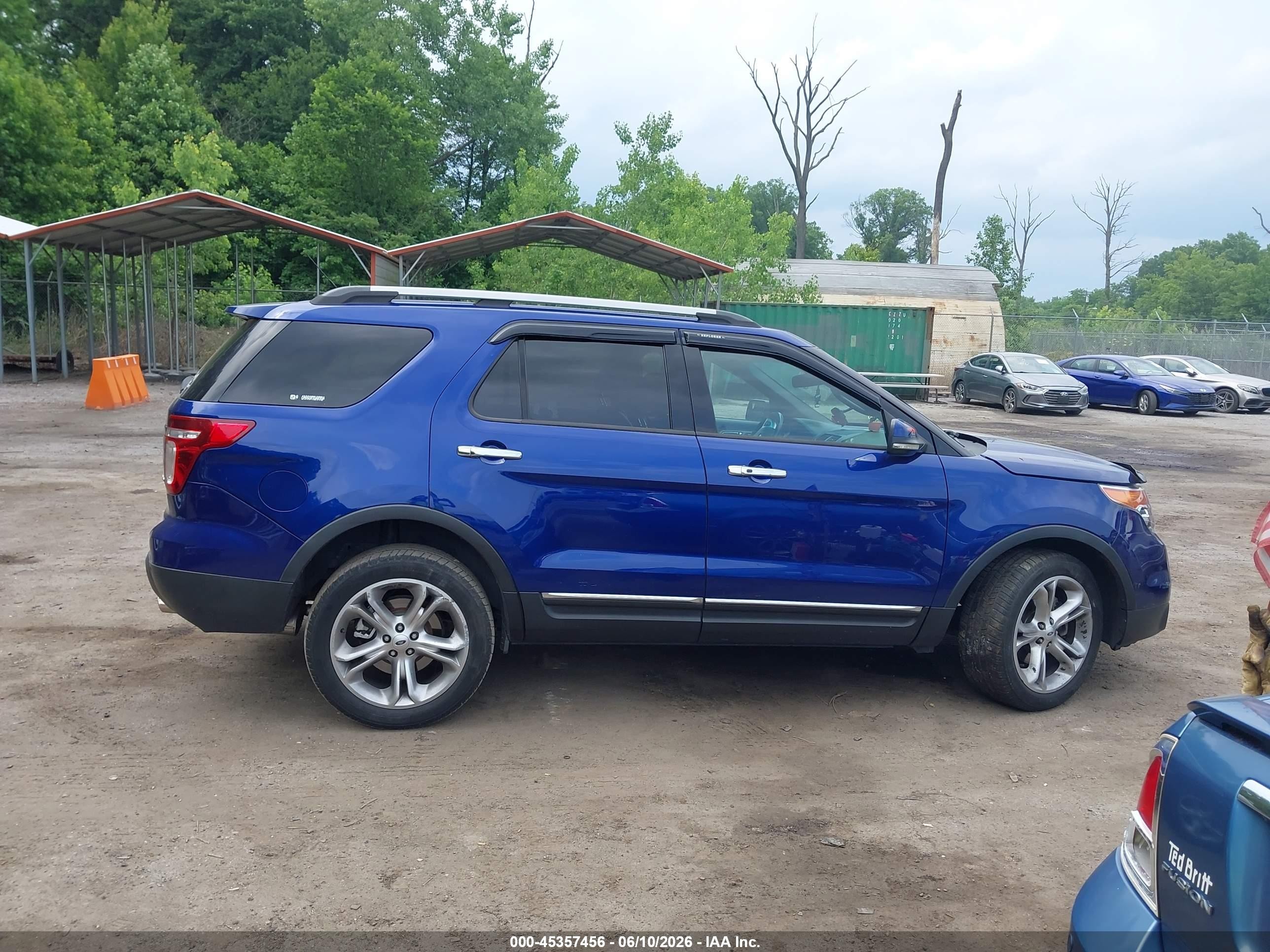 2013 Ford Explorer Limited Blue vin: 1FM5K8F89DGB07682