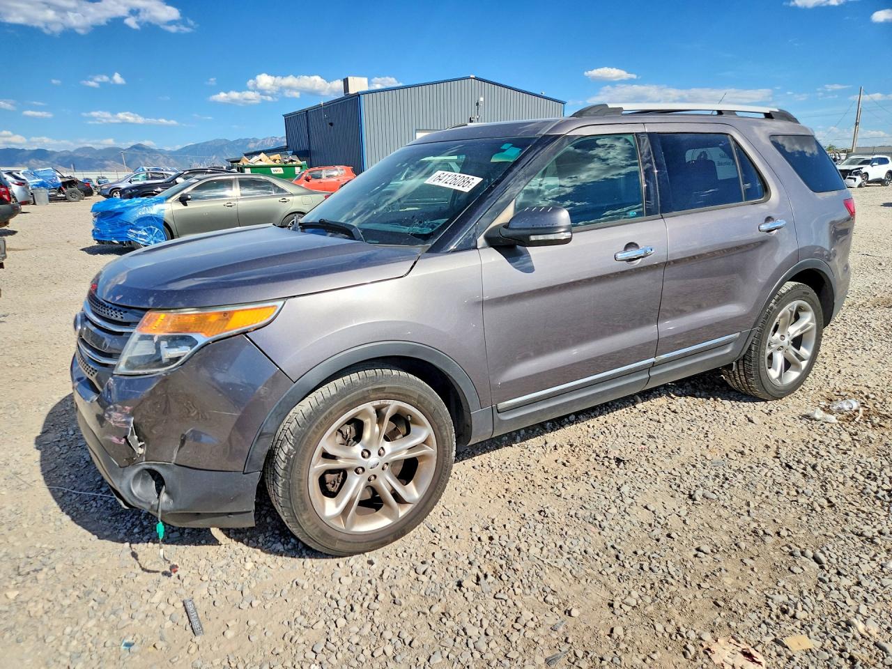 2013 Ford Explorer Limited Gray vin: 1FM5K8F89DGB28161