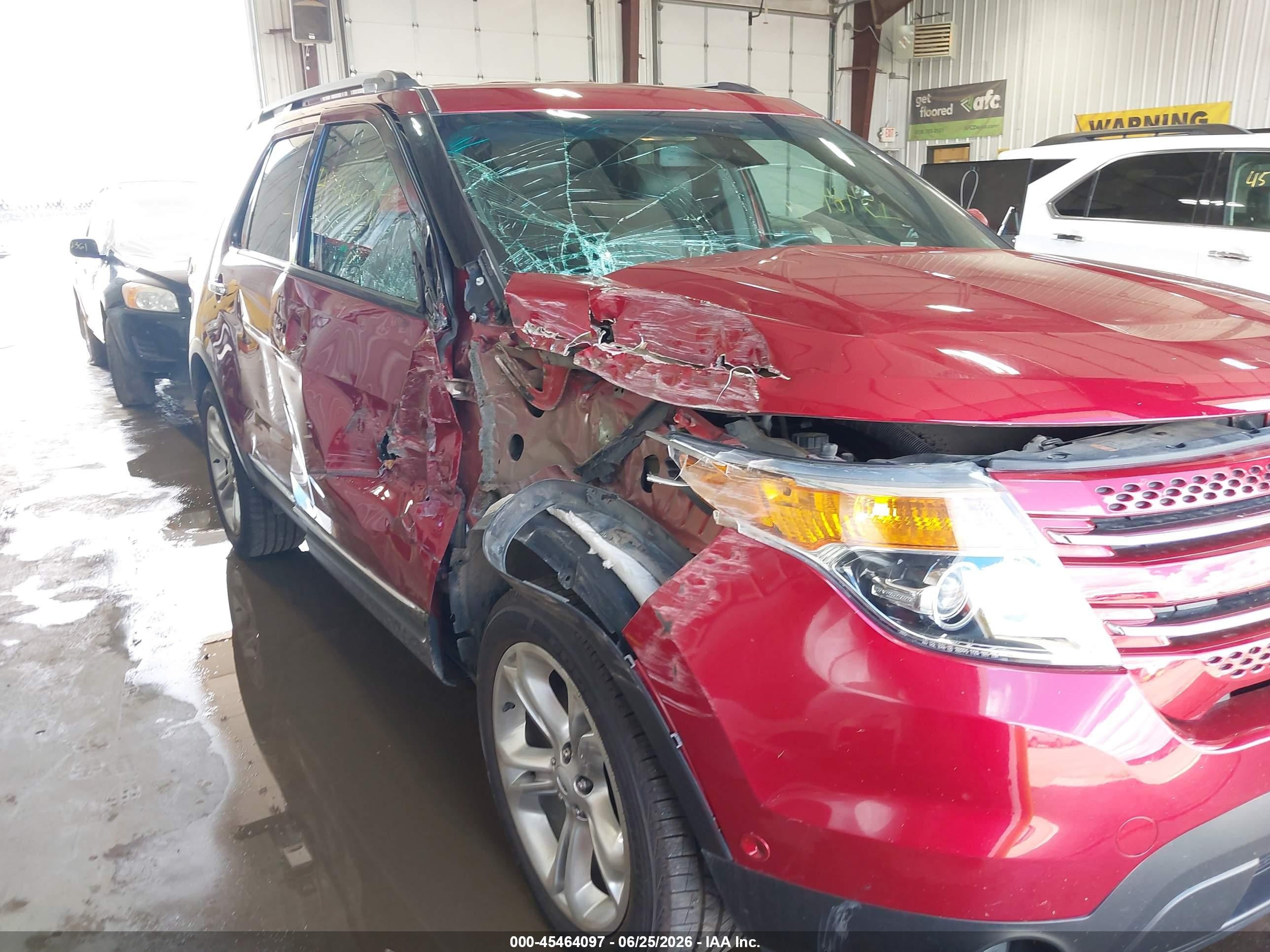 2013 Ford Explorer Limited Red vin: 1FM5K8F89DGC15087