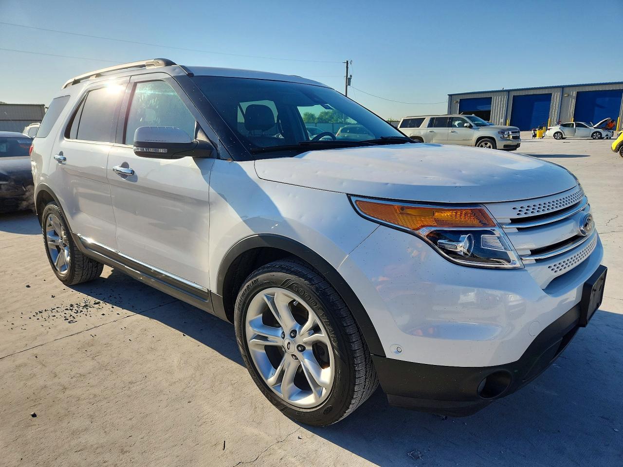 2013 Ford Explorer Limited White vin: 1FM5K8F89DGC20127