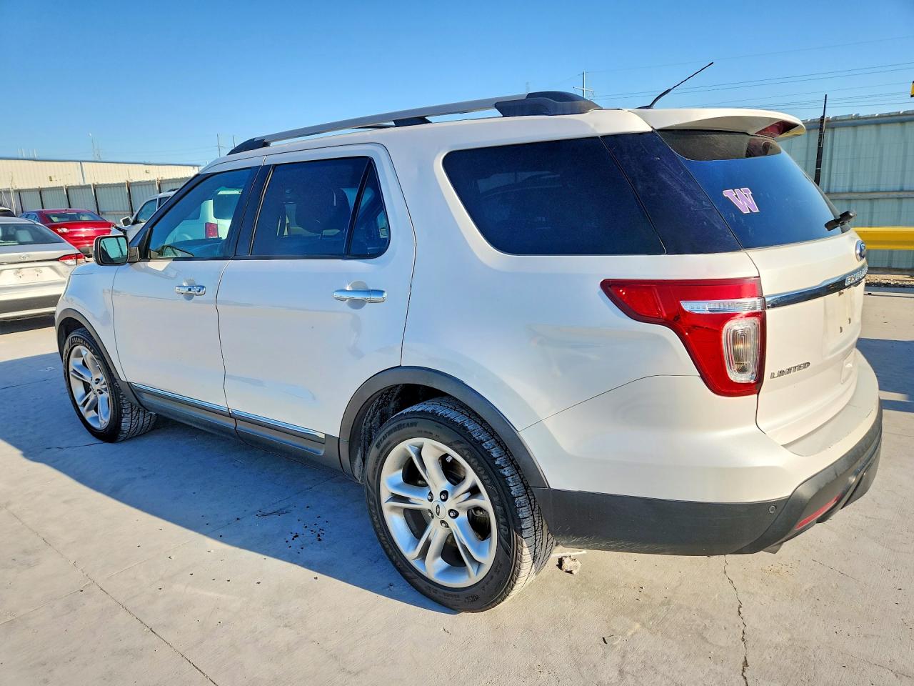 2013 Ford Explorer Limited White vin: 1FM5K8F89DGC20127