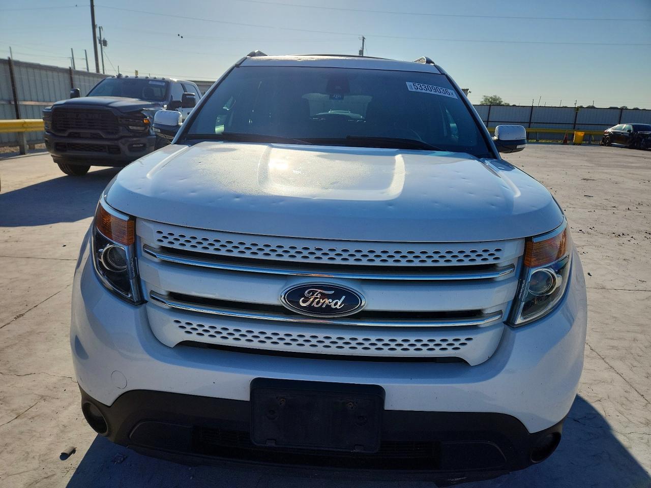2013 Ford Explorer Limited White vin: 1FM5K8F89DGC20127
