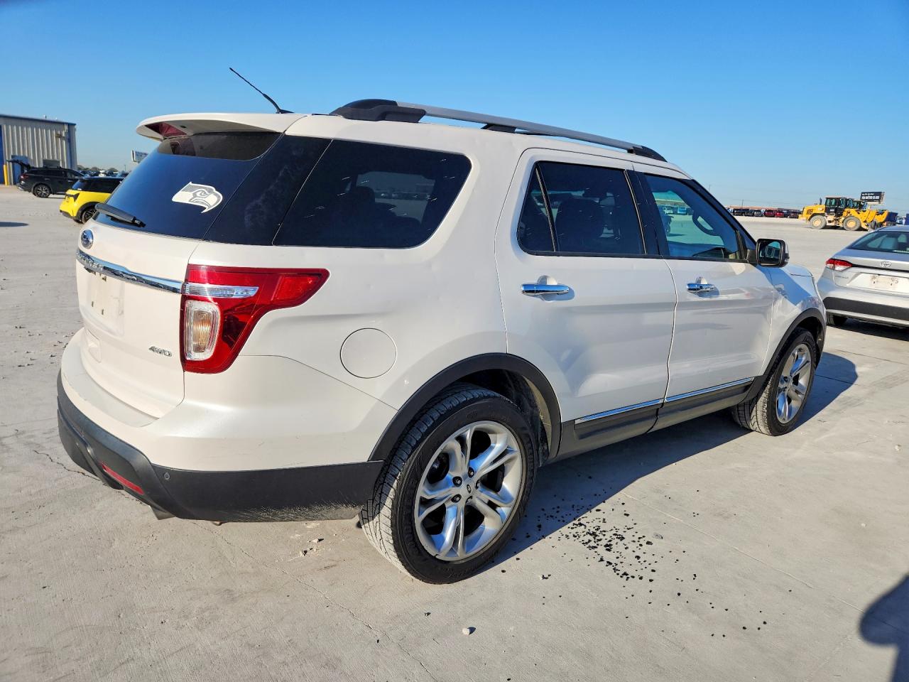 2013 Ford Explorer Limited White vin: 1FM5K8F89DGC20127