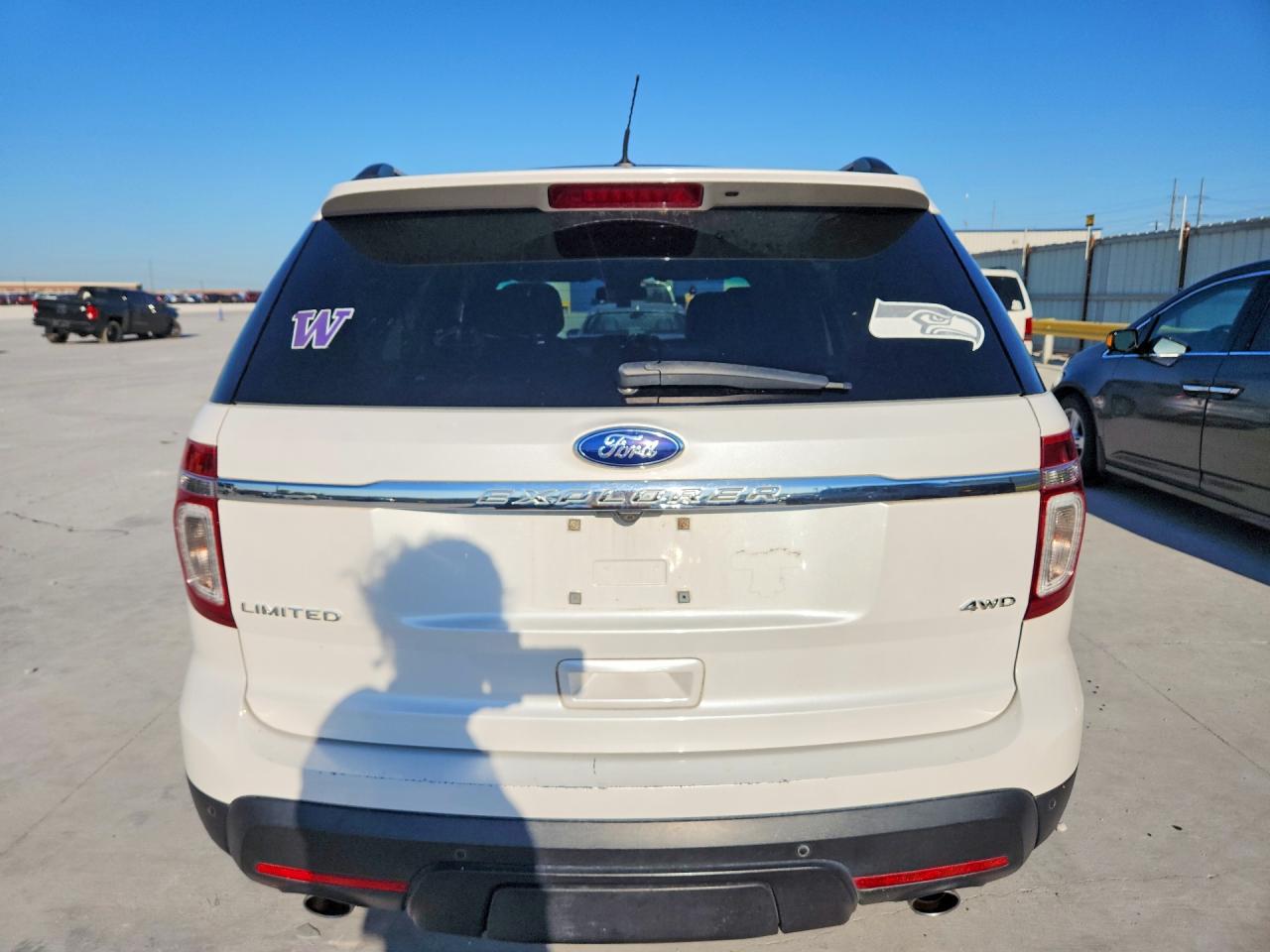2013 Ford Explorer Limited White vin: 1FM5K8F89DGC20127