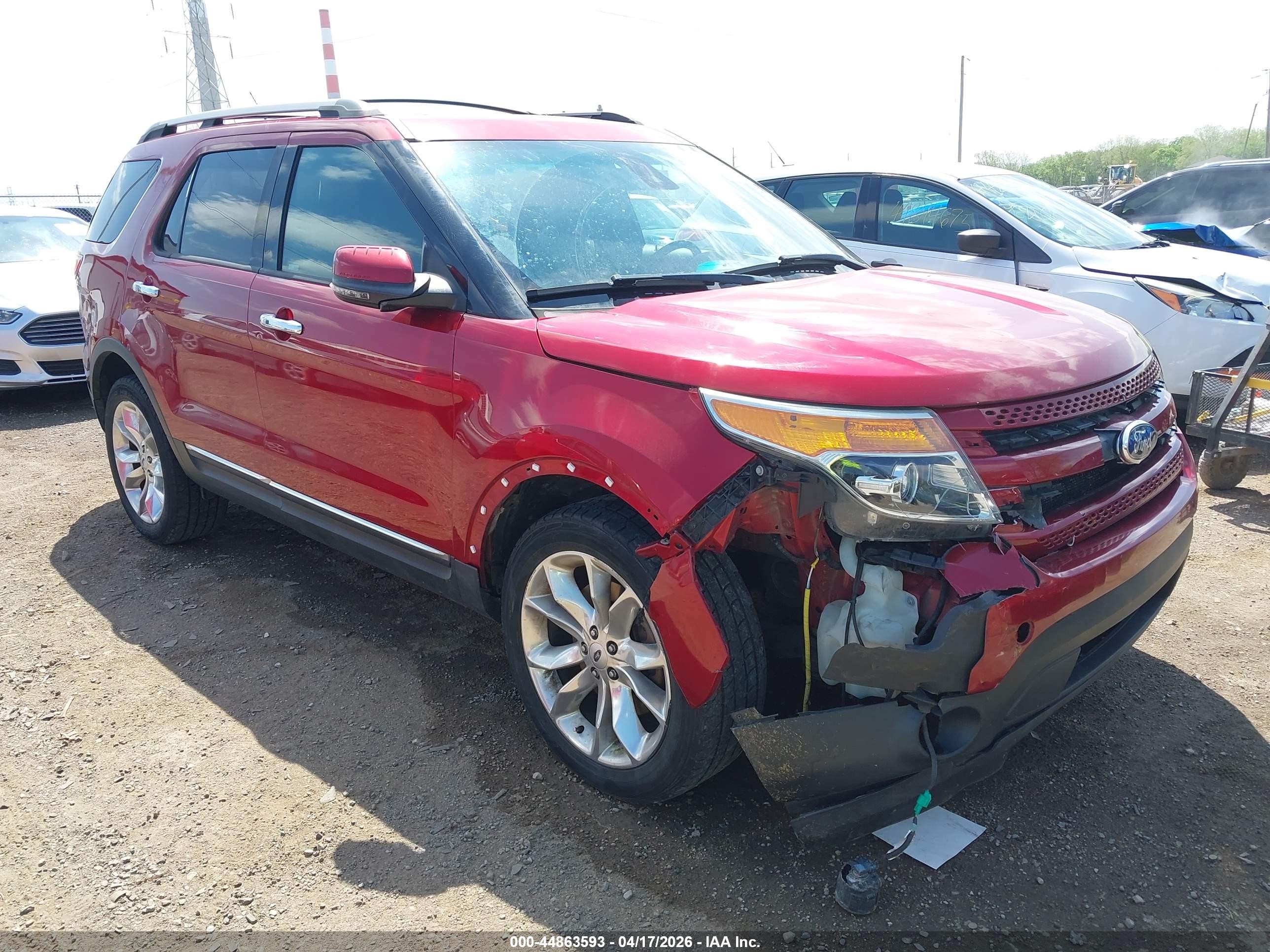 2013 Ford Explorer Limited Red vin: 1FM5K8F89DGC59400